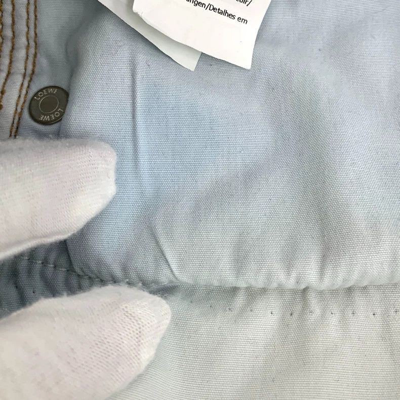 Loewe LOEWE Blue logo embroidered cotton casual jeans Size 25" / US 0 / IT 36 - 9 Thumbnail