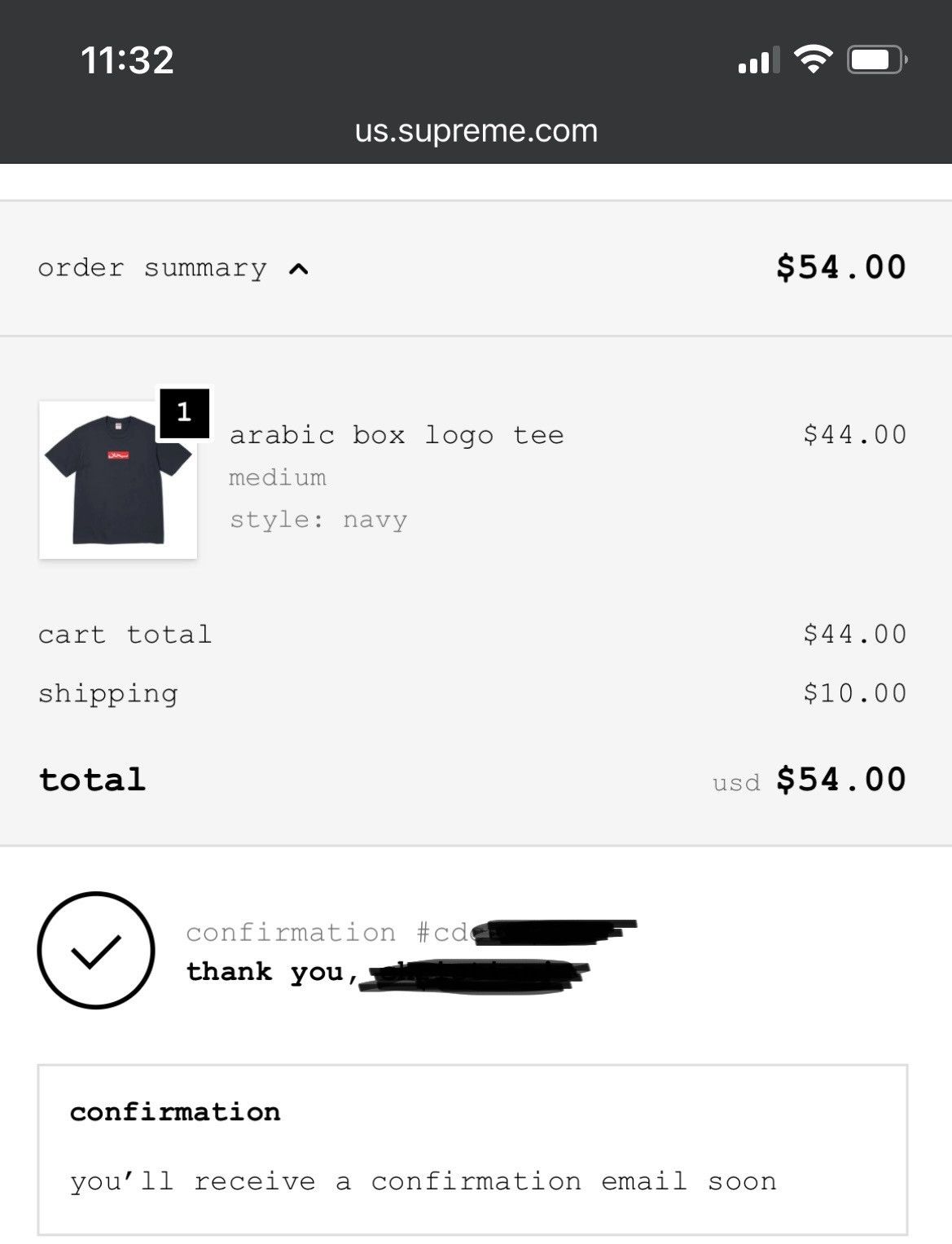 Supreme Supreme Arabic Box Logo Tee Size US M / EU 48-50 / 2 - 3 Thumbnail