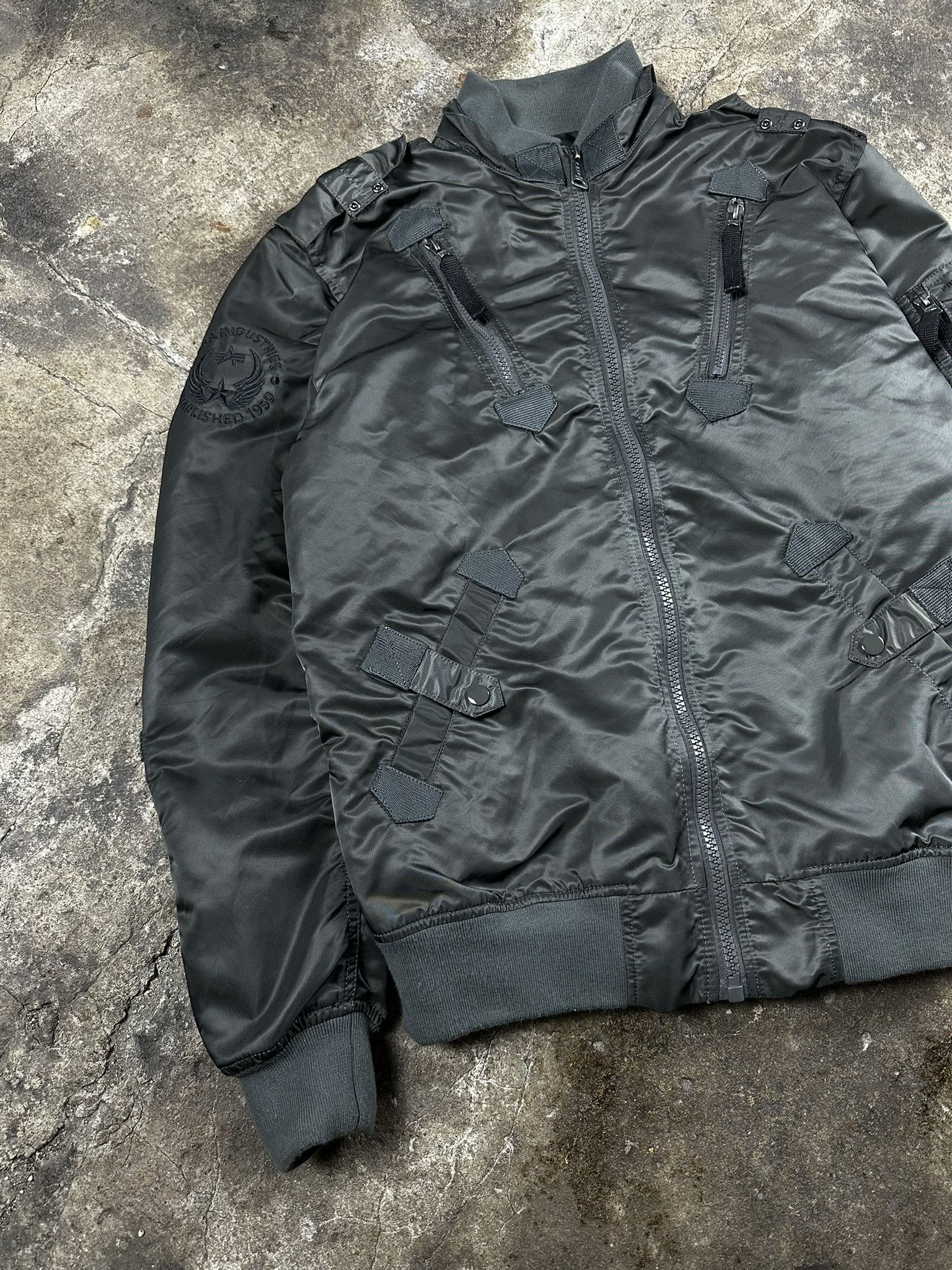 Alpha Industries Alpha Industries Nylon Multipocket Military Bomber Jacket Size US L / EU 52-54 / 3 - 2 Thumbnail