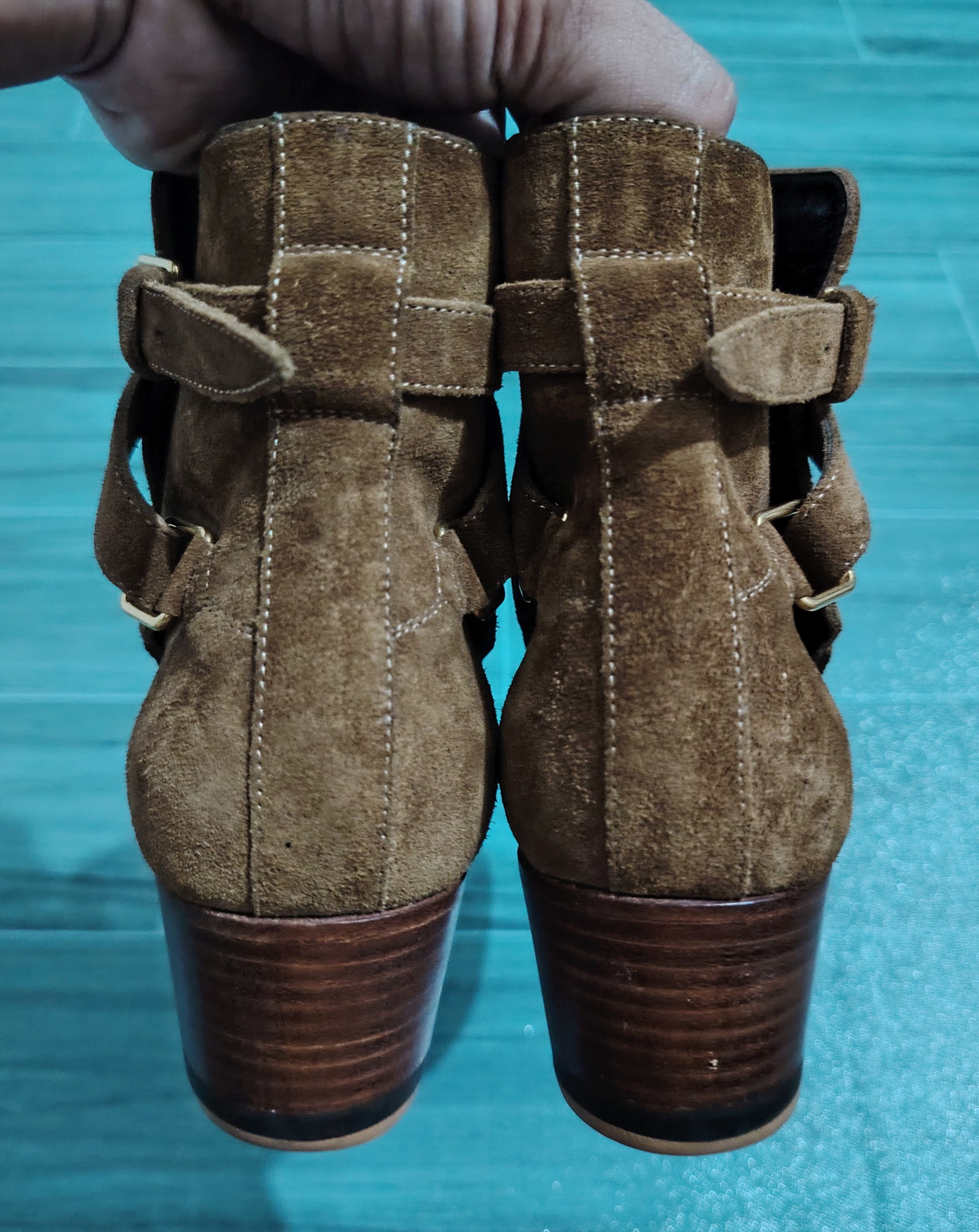 Saint Laurent Paris SAINT LAURENT PARIS - Suede Jodhpur Ankle Boots Size US 7 / IT 37 - 8 Thumbnail
