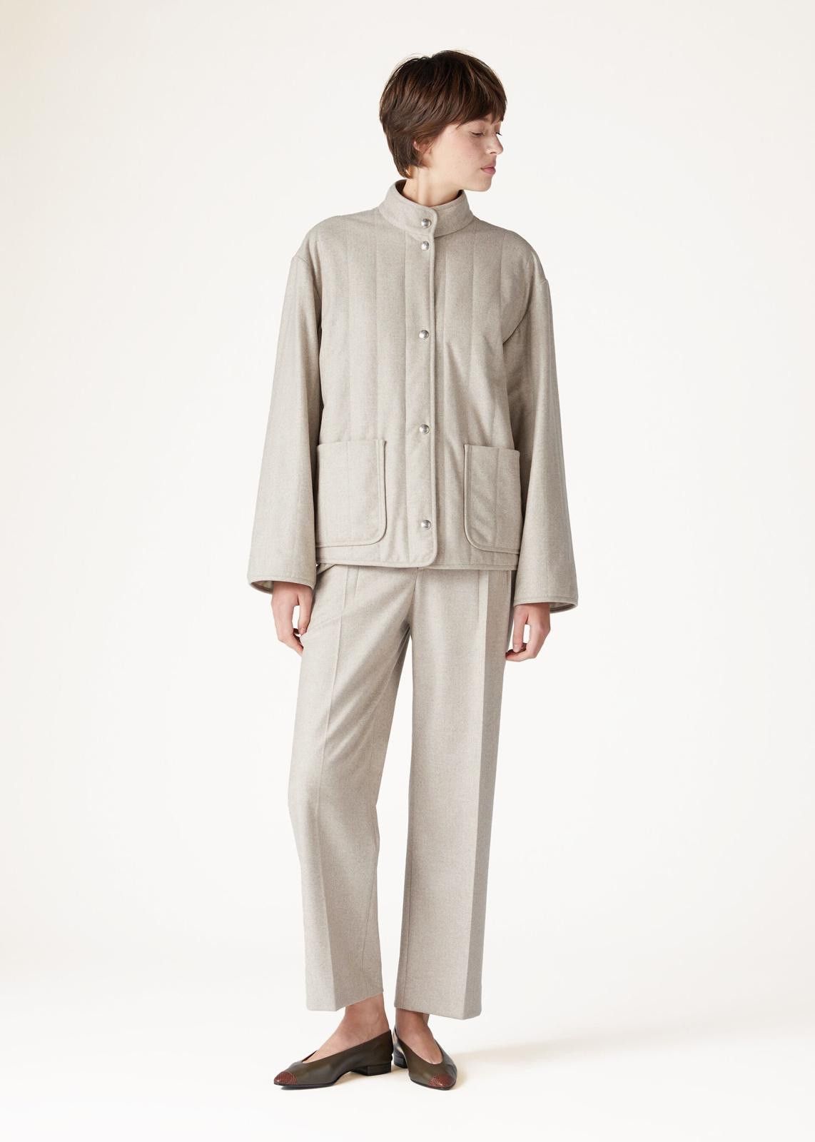 Loro Piana o1srvl11e0125 FAO0555 Briag Jacket in Beige Size L / US 10 / IT 46 - 5 Thumbnail