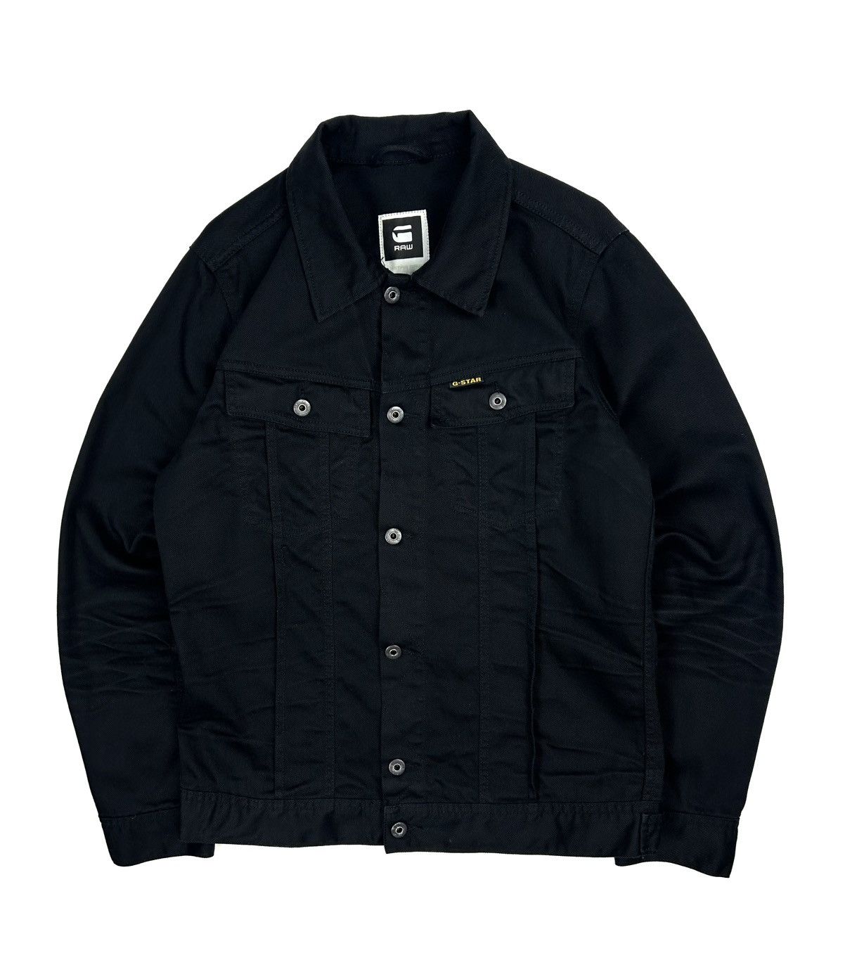 G-Star G-star raw Black Denim Jacket 3301 Slim Tailor Japaneses Y2K Size US XL / EU 56 / 4 - 1 Thumbnail