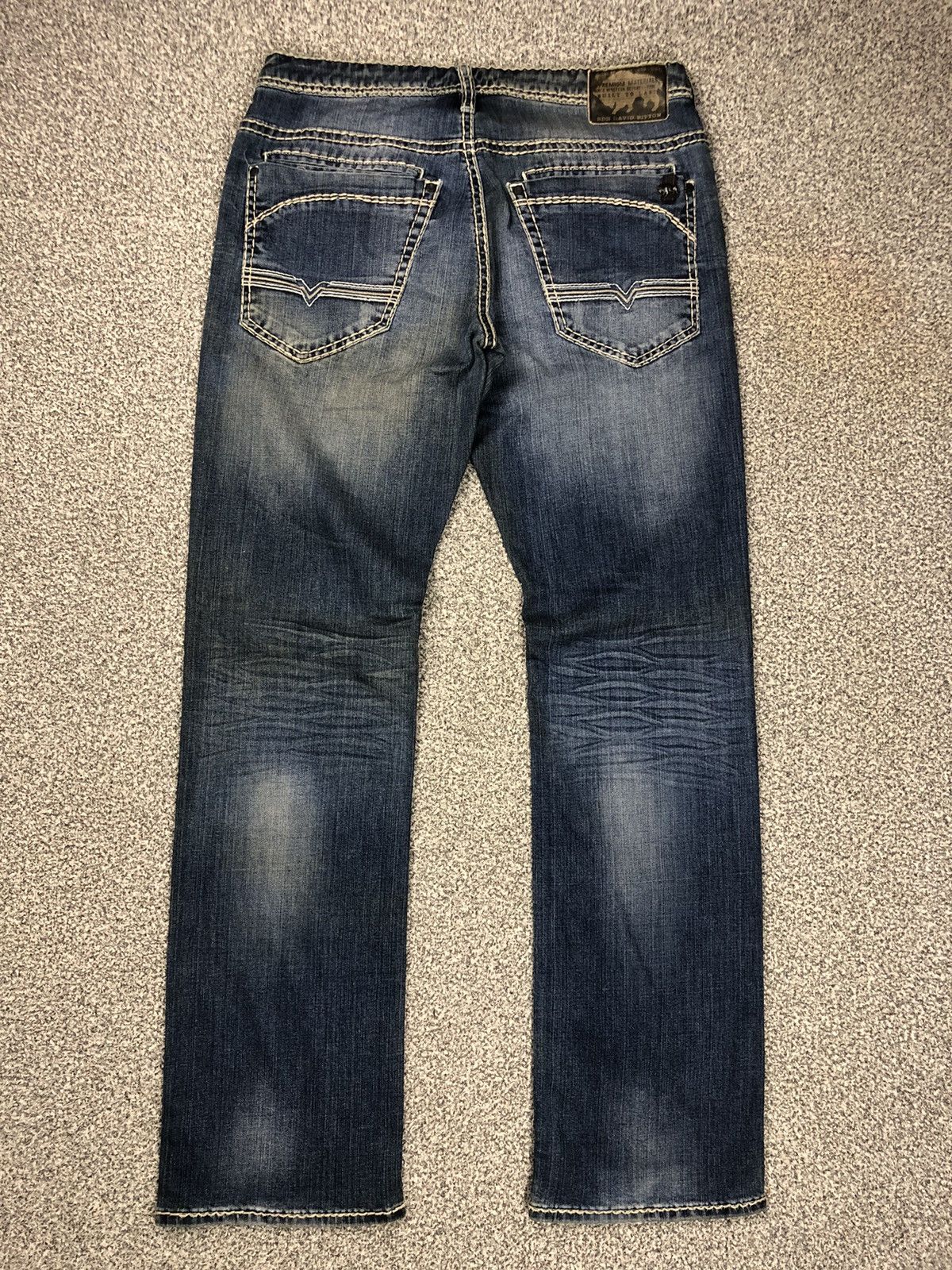 If Six Was Nine × Japanese Brand × Vintage Buffalo David Bitton Relaxed Straight Stretch Jeans Size US 35 - 14 Thumbnail