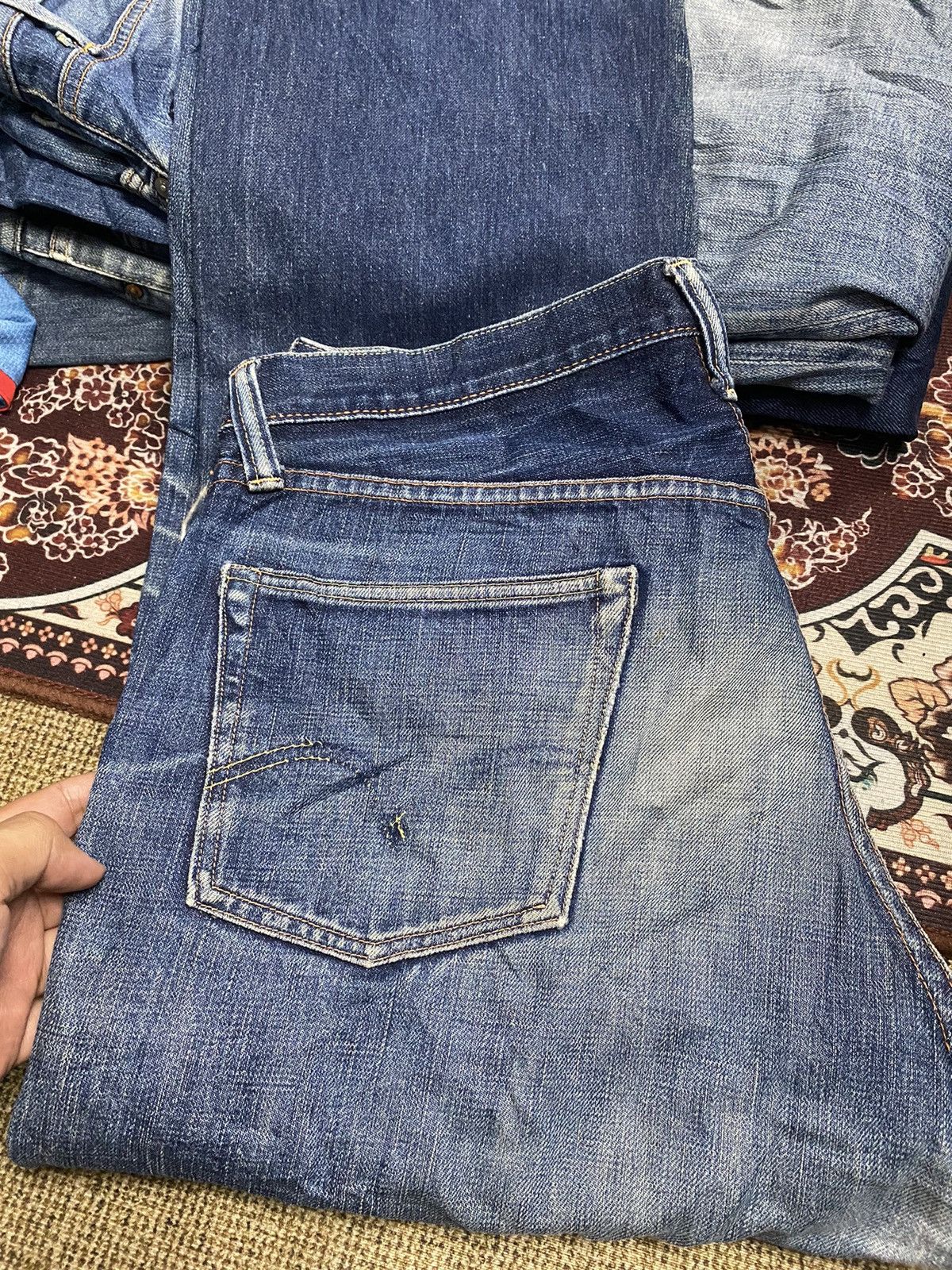 Full Count & Co. Vintage Full Count Co Hidden Rivet Selvedge Jeans Size US 34 / EU 50 - 9 Thumbnail