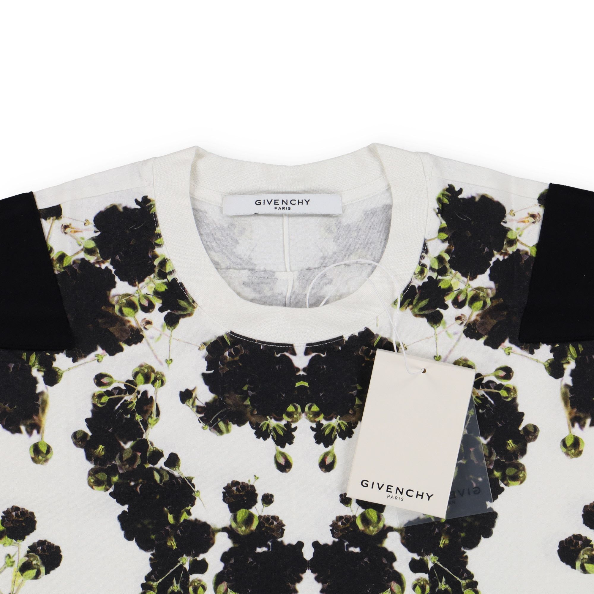 Givenchy White Baby's Breath Banded Shoulders Oversized T-Shirt Size US S / EU 44-46 / 1 - 4 Thumbnail