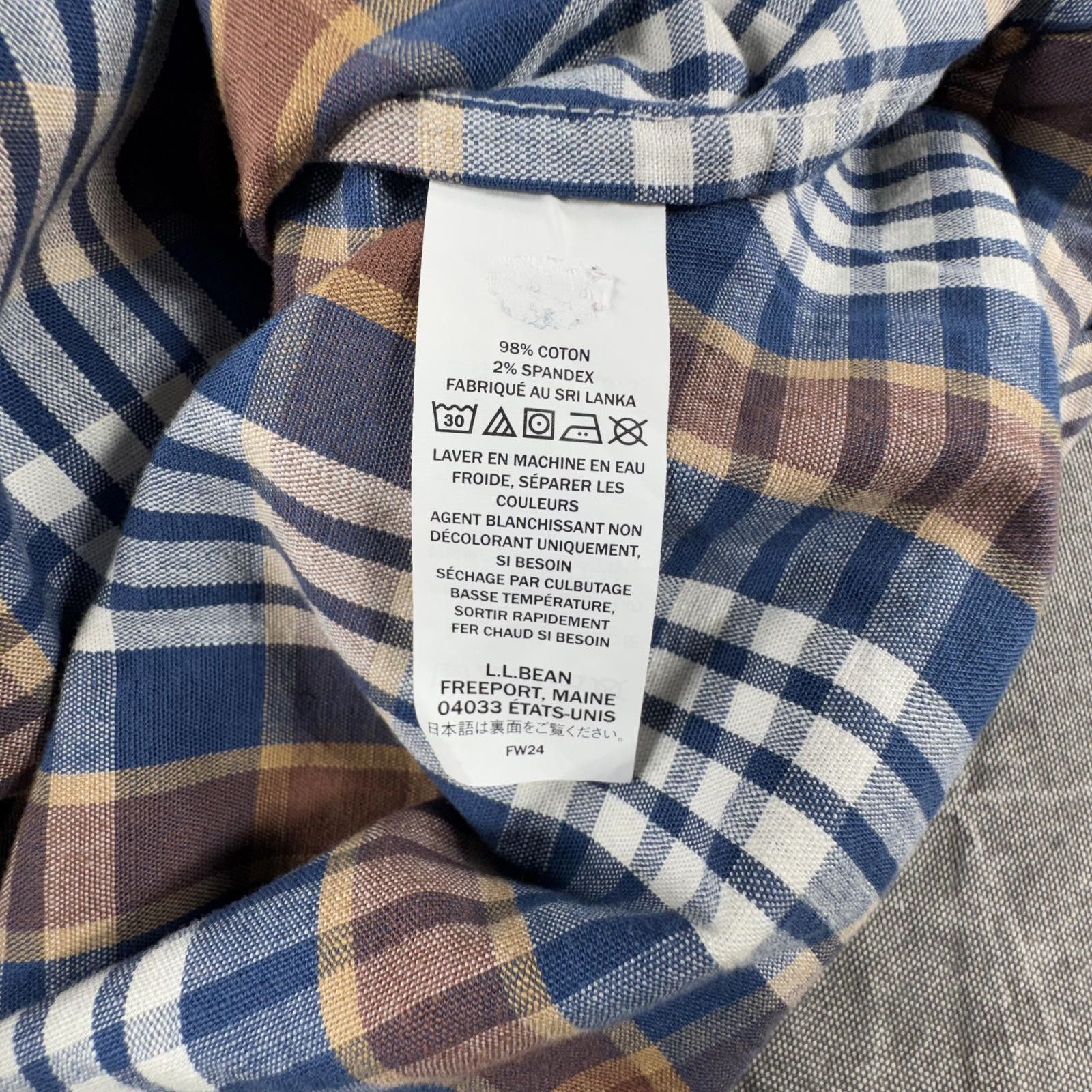 L.L. Bean L.L. Bean Shirt Men's L Blue Brown Button Down Traditional Size US L / EU 52-54 / 3 - 6 Thumbnail