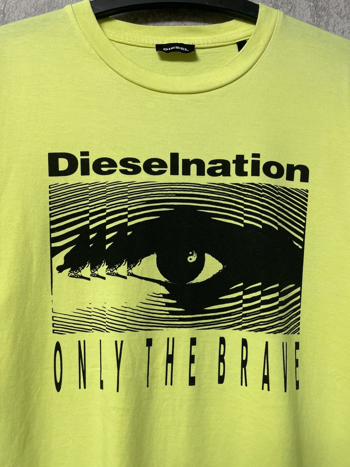 Diesel Diesel Yellow T-Shirt Dieselnation Only the Brave Size US M / EU 48-50 / 2 - 6 Thumbnail