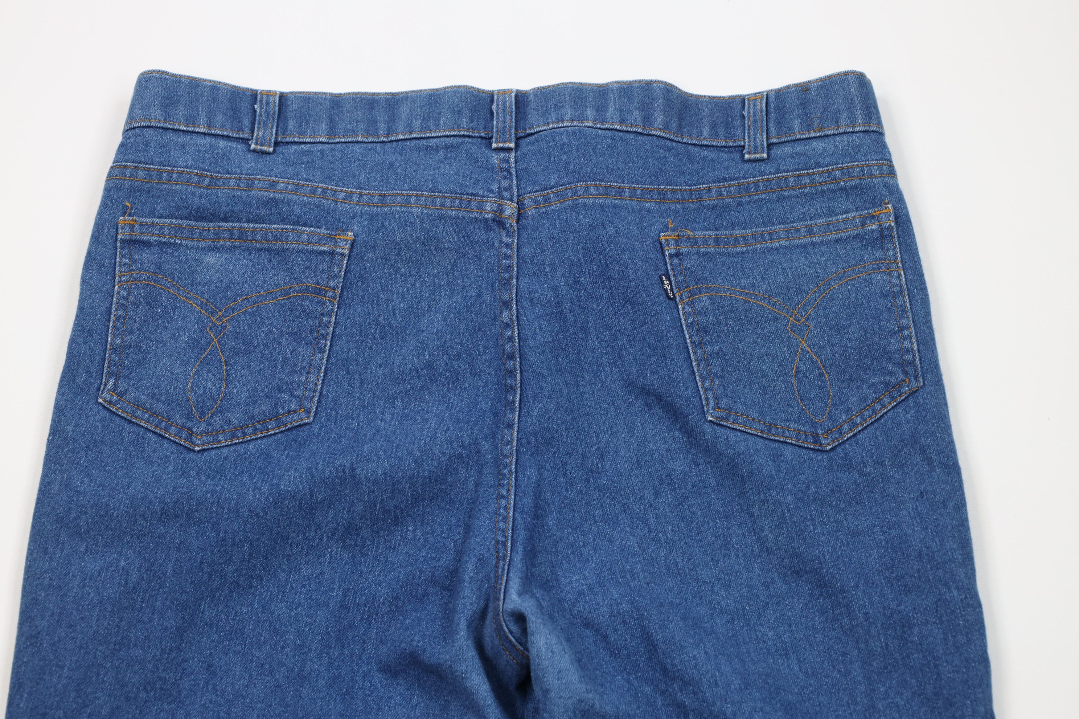 Levi's Vintage 80s Levis Stretch Wide Leg Denim Jeans Blue USA Size US 40 / EU 56 - 12 Thumbnail