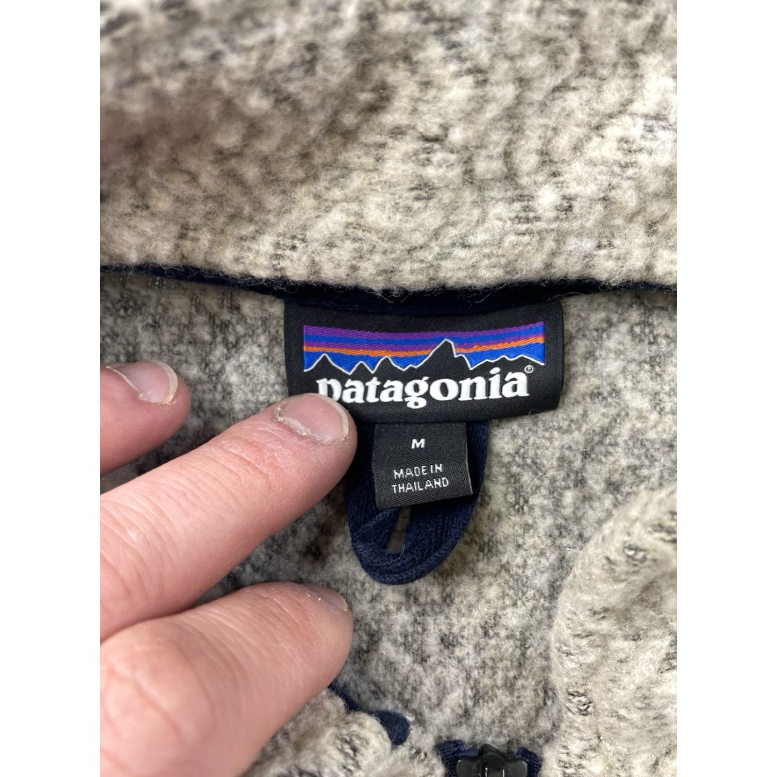Patagonia Patagonia Womens Woolyester Oatmeal Fleece 1/4 Zip Jacket Medium Beige Wool Jacket Womens Regular M Size M / US 6-8 / IT 42-44 - 2 Thumbnail