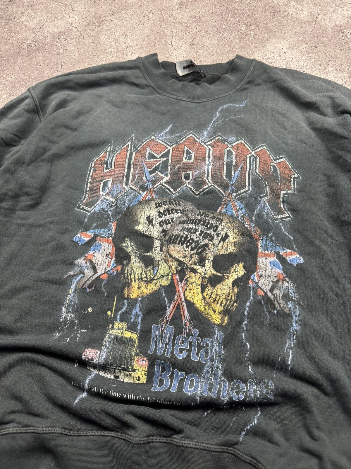 Dsquared2 VINTAGE DSQUARED HEAVY METAL BROTHERS Y2K ROCK SWEATSHIRT 00 Size US L / EU 52-54 / 3 - 3 Thumbnail