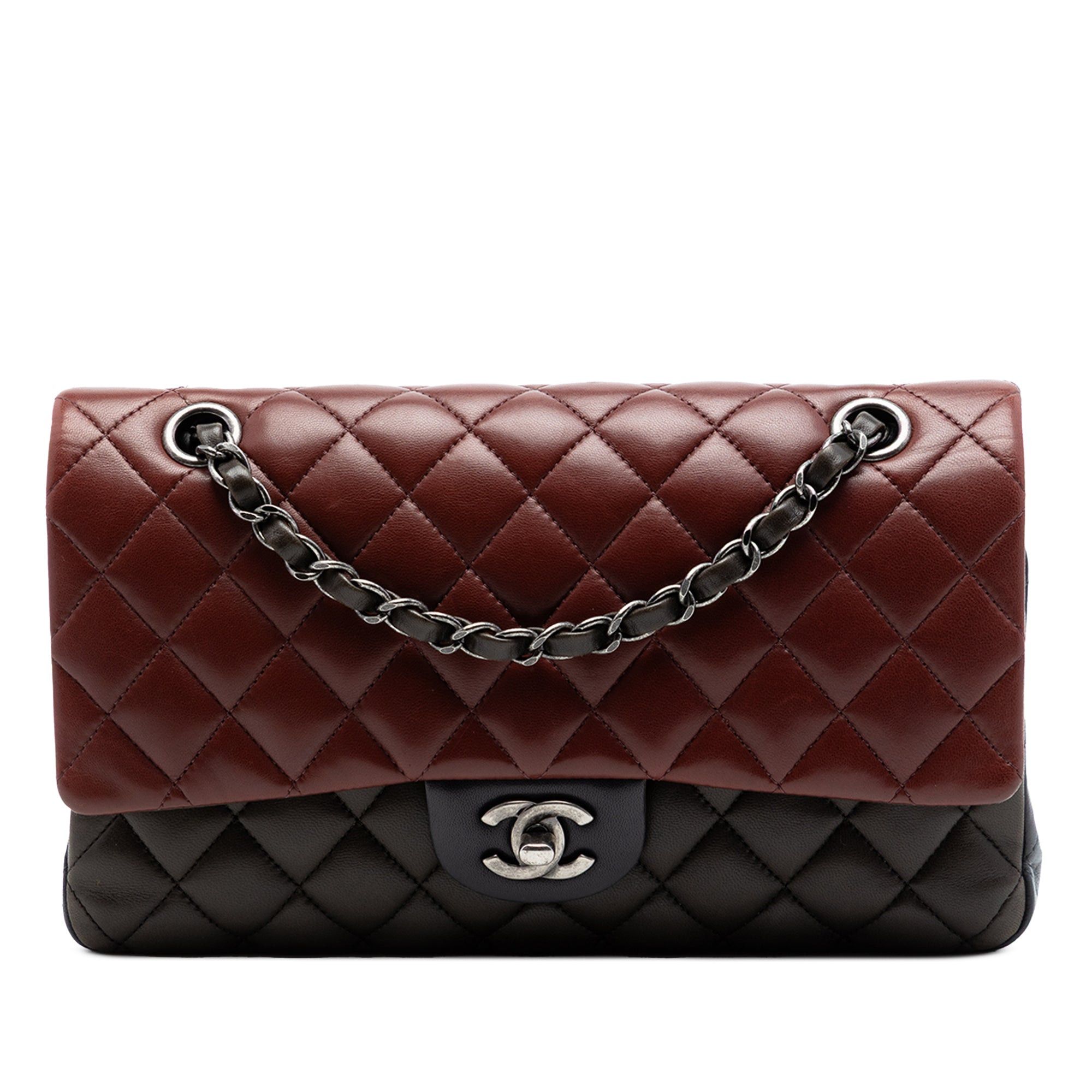 Chanel Medium Classic Tricolor Lambskin Double Flap Size ONE SIZE - 1 Thumbnail
