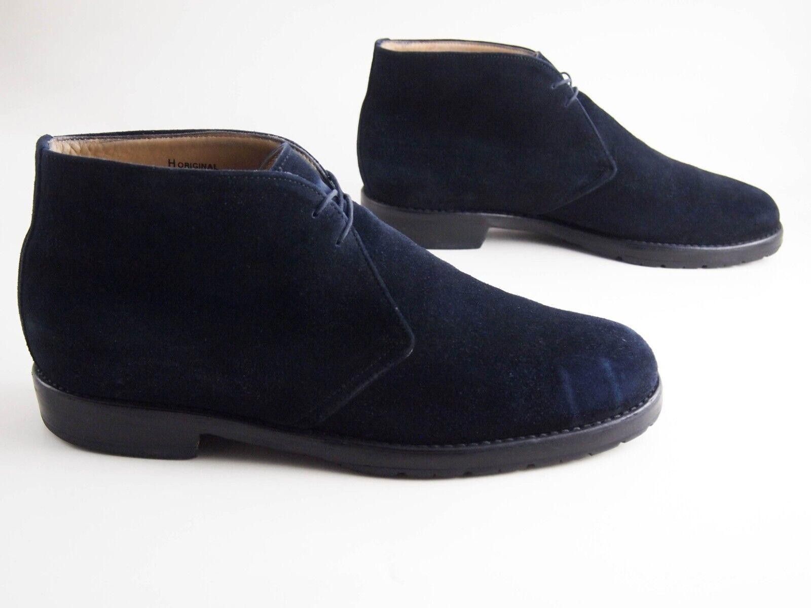 Designer Harris Firenze Chukka Boots Blue Suede Mens US 10.5 EU 43.5 Size US 10.5 / EU 43-44 - 4 Thumbnail
