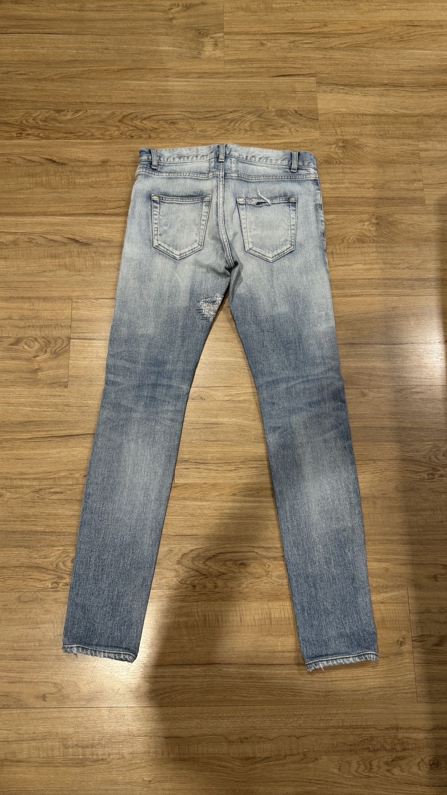 Saint Laurent Paris 2015 AW Crash Denim Size US 29 - 2 Thumbnail