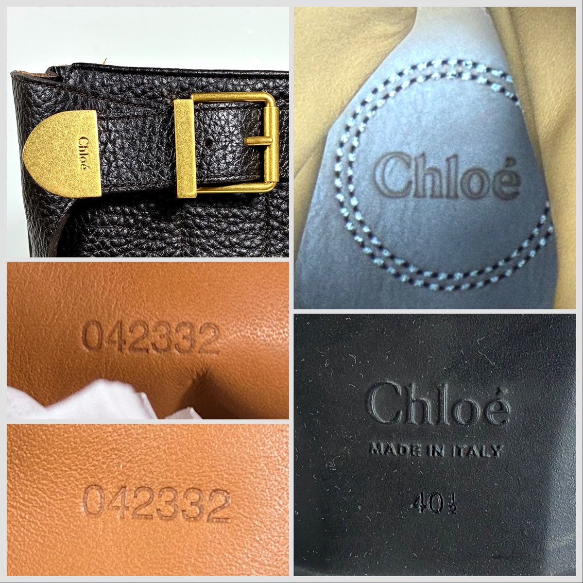 Chloe Chloe Owena Pebbled Leather Knee High Platform Boots 40.5 EU Size US 9.5 / IT 39.5 - 3 Thumbnail