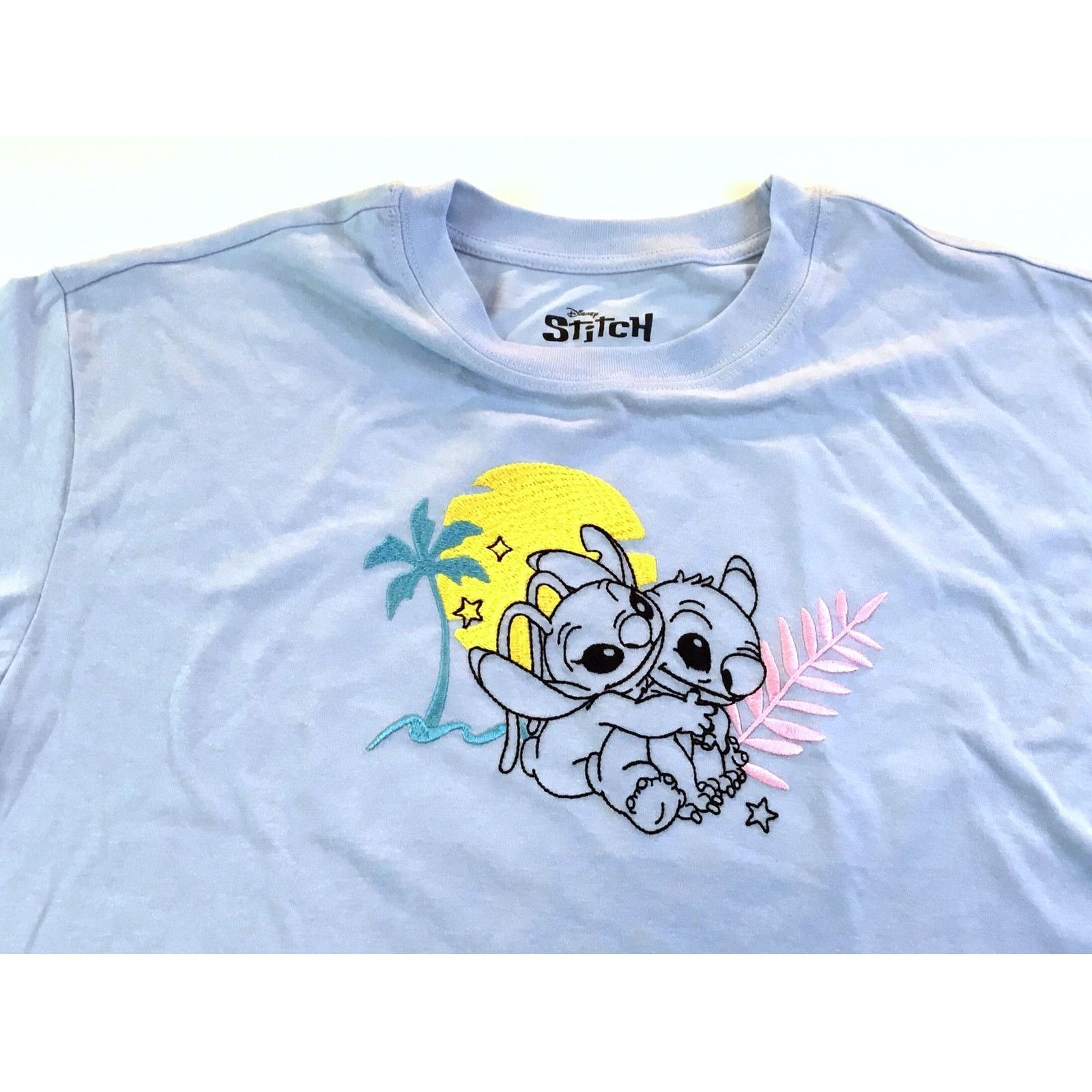 Disney Stitch Angel Disney Blue T-Shirt, New, Size Large, NWT Size L / US 10 / IT 46 - 3 Thumbnail