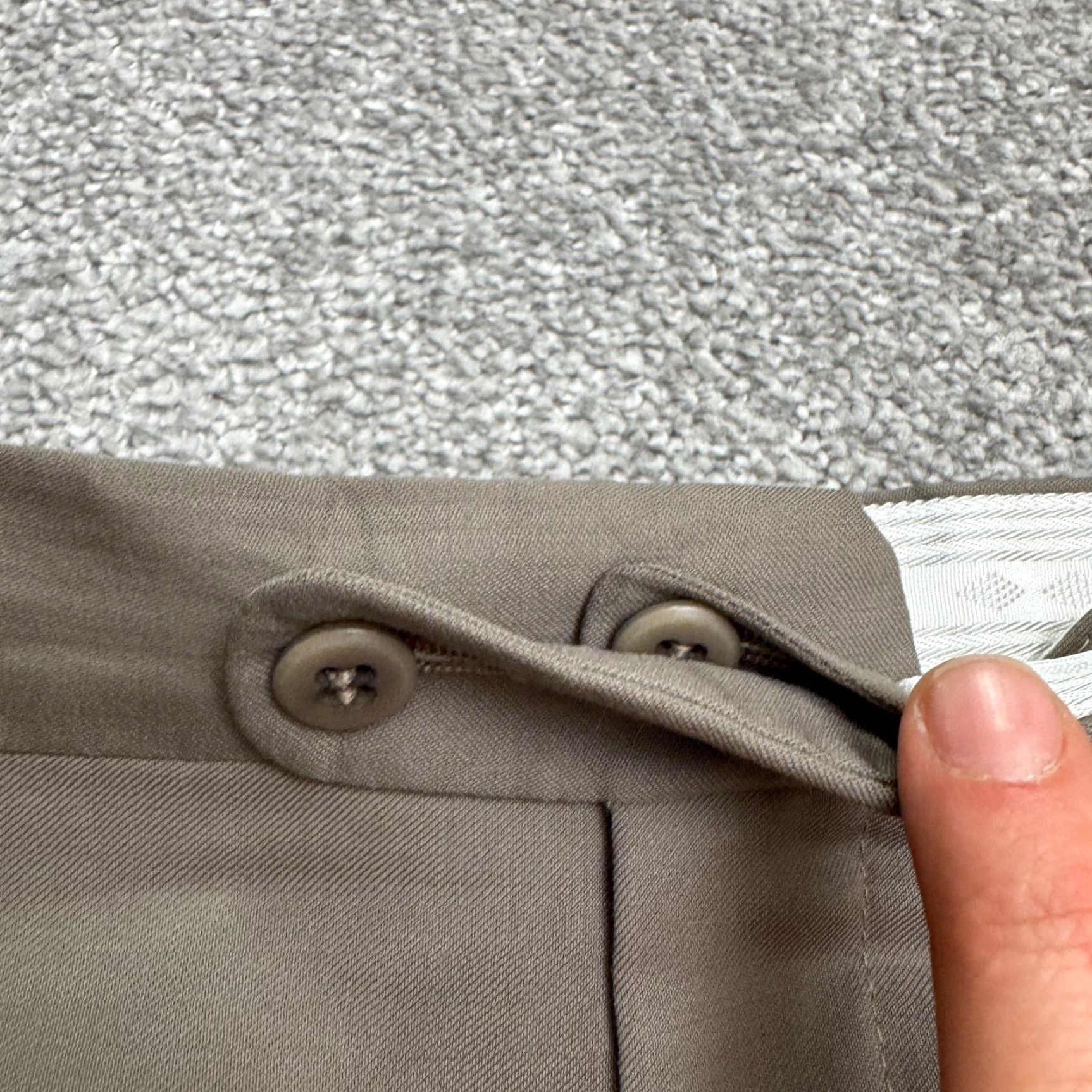 Zanella Zanella Mens 38x30 Wool Dress Pants Brown Straight Leg Vintage No Size US 38 / EU 54 - 3 Thumbnail