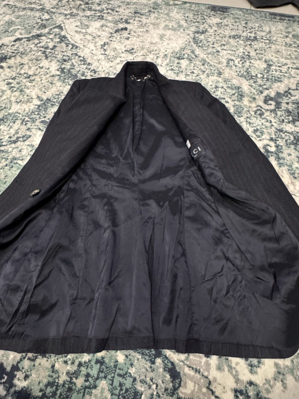 Gucci GUCCI PINSTRIPE POINT BLAZER Size XS / US 0-2 / IT 36-38 - 7 Thumbnail