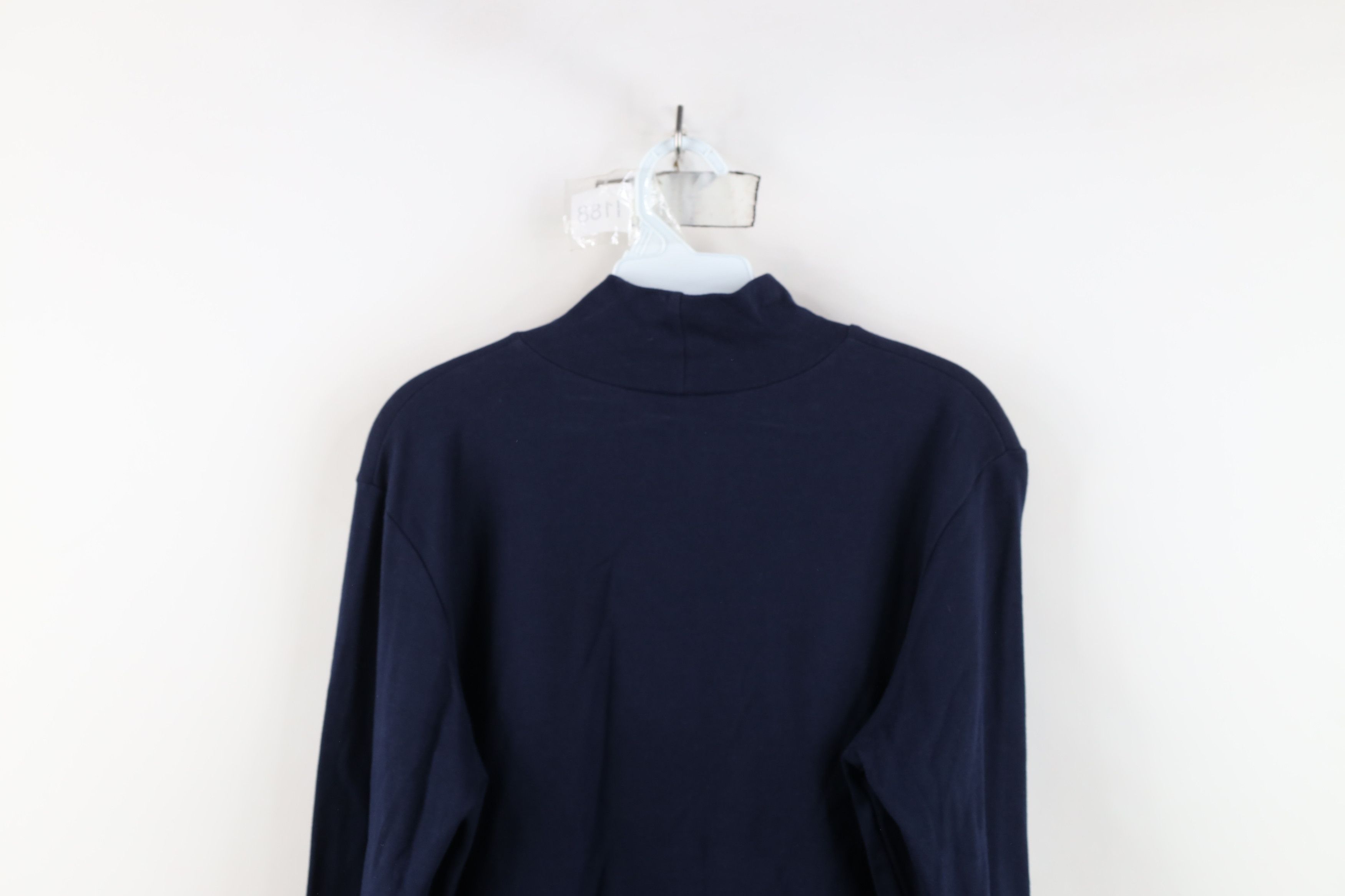 Vintage Vintage 90s University of Michigan Mock Neck T-Shirt USA Size US M / EU 48-50 / 2 - 12 Thumbnail