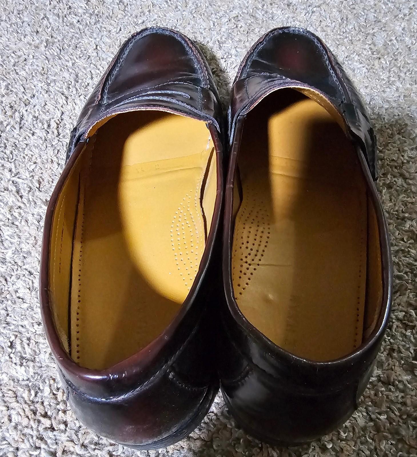 Cole Haan Cole Haan 03504 Burgundy Leather Slip-On Dress Loafers 14D Size US 14 / EU 47 - 5 Thumbnail
