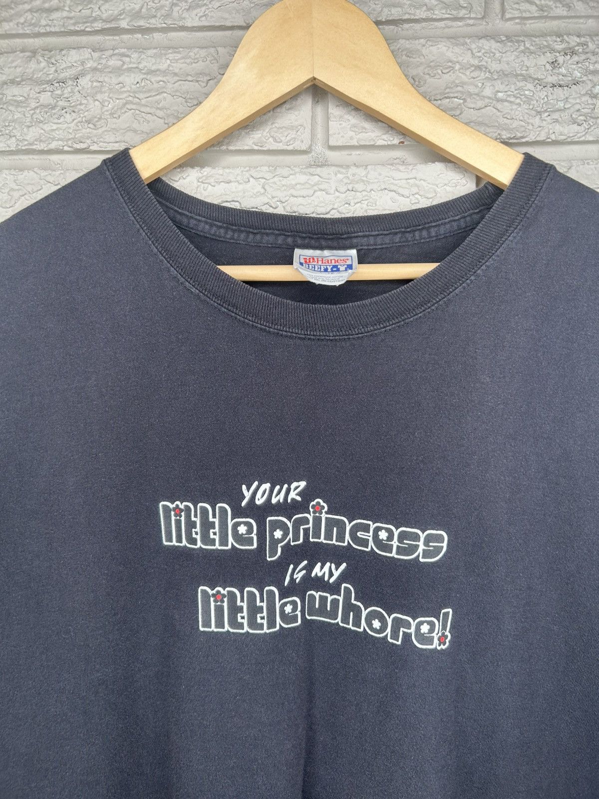 Vintage Vintage 90s Little Whore Funny Faded Long Sleeve Size US XL / EU 56 / 4 - 3 Thumbnail