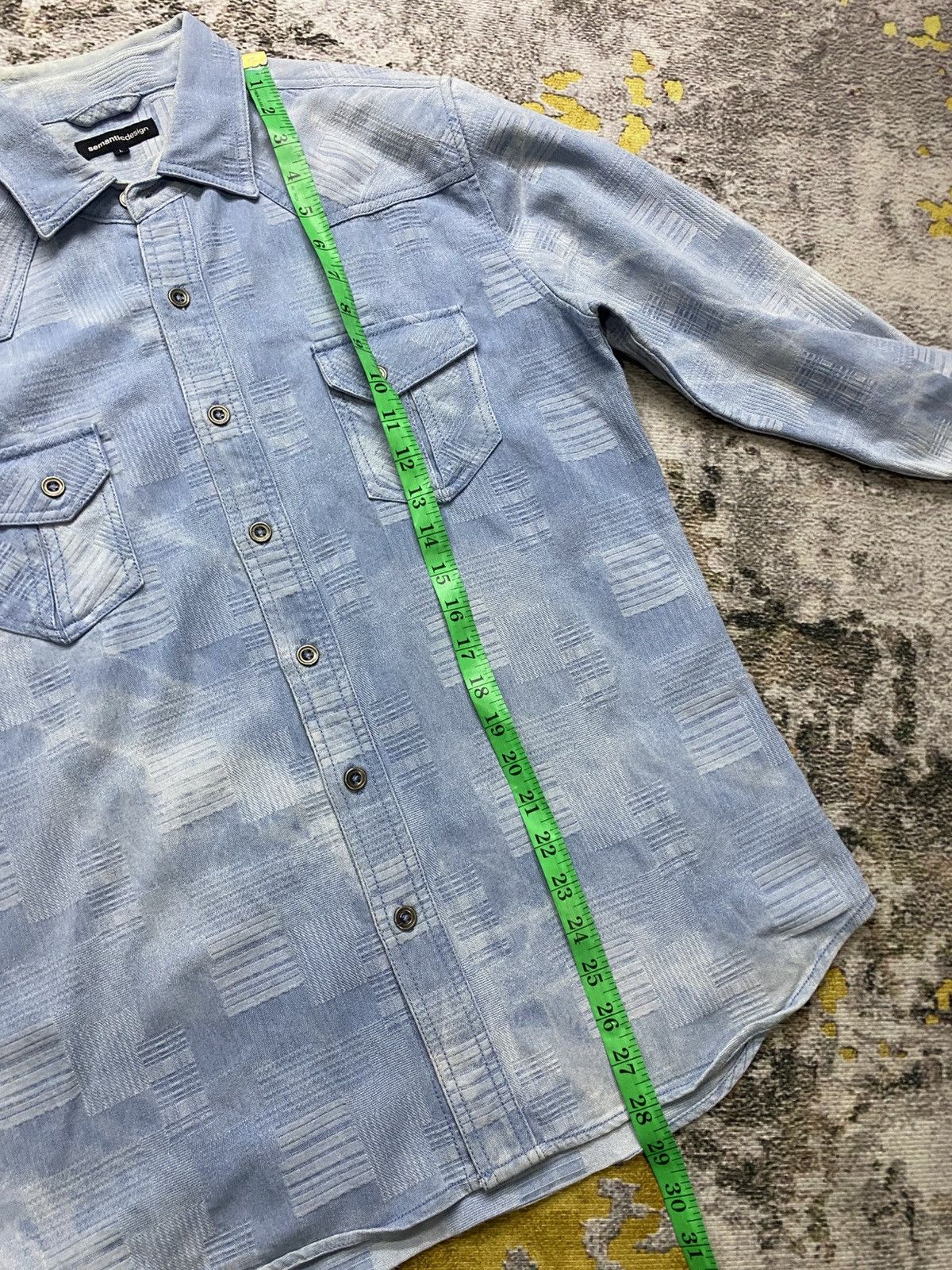 semanticdesign Semantic Design shirt jacket - denim textured patter Size US L / EU 52-54 / 3 - 10 Thumbnail