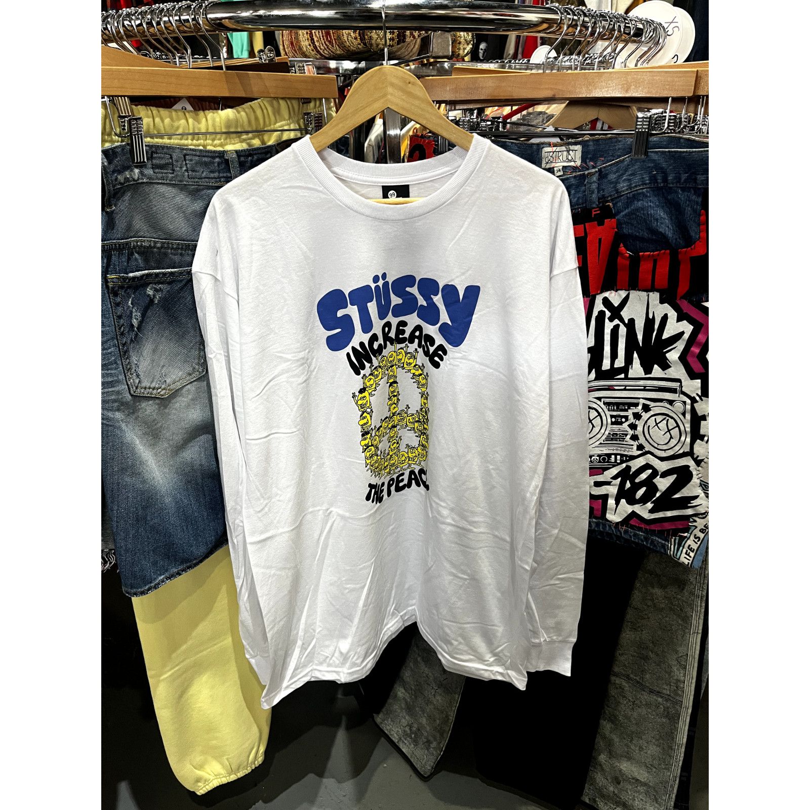 その他 STUSSY livin INCREASE THE PEACE NWT Men's Nike X Stussy Increase The Peace T-Shirt White