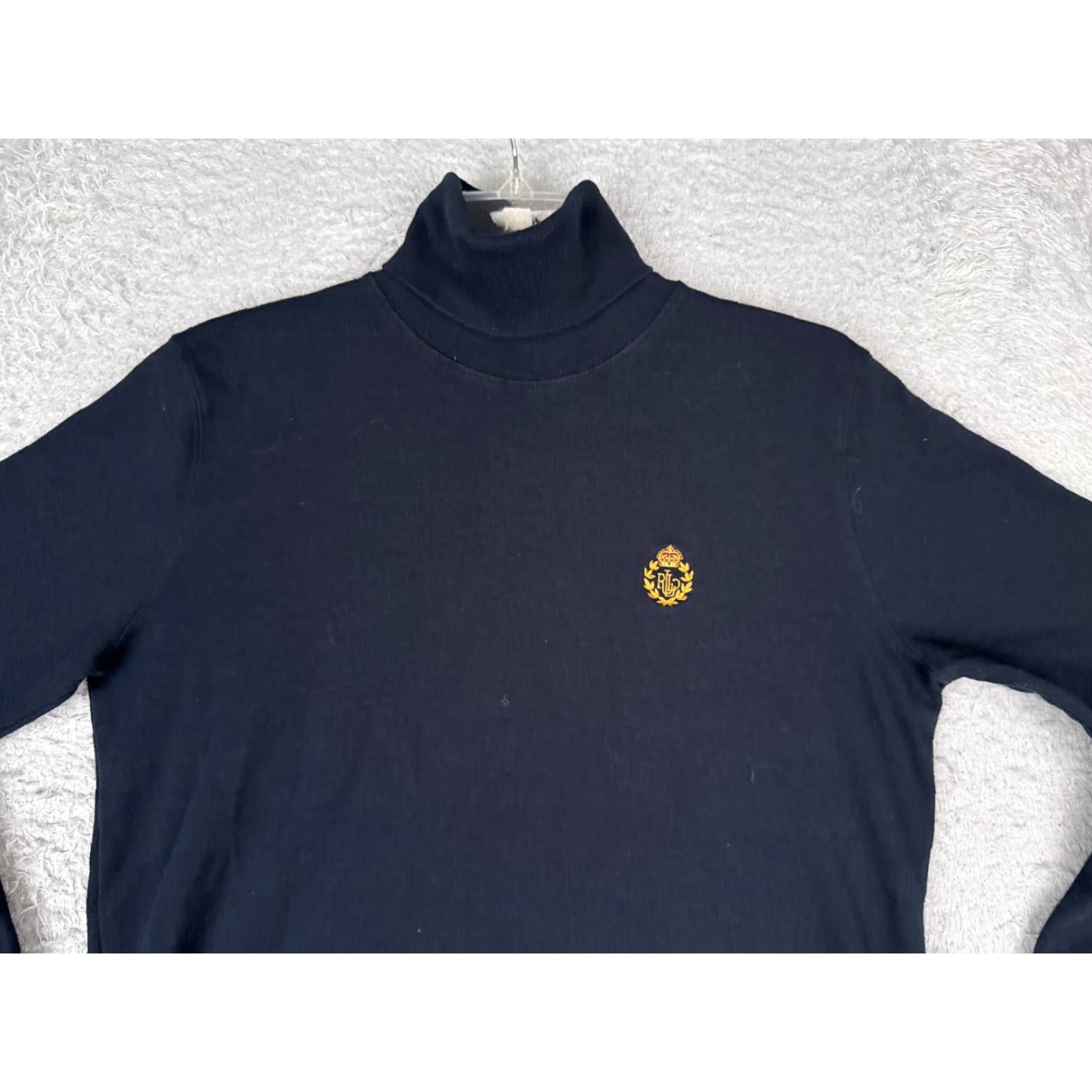 Ralph Lauren Lauren Ralph Lauren Shirt Women Medium Blue Long Sleeve Turtle Neck 100% Cotton Size M / US 6-8 / IT 42-44 - 4 Thumbnail
