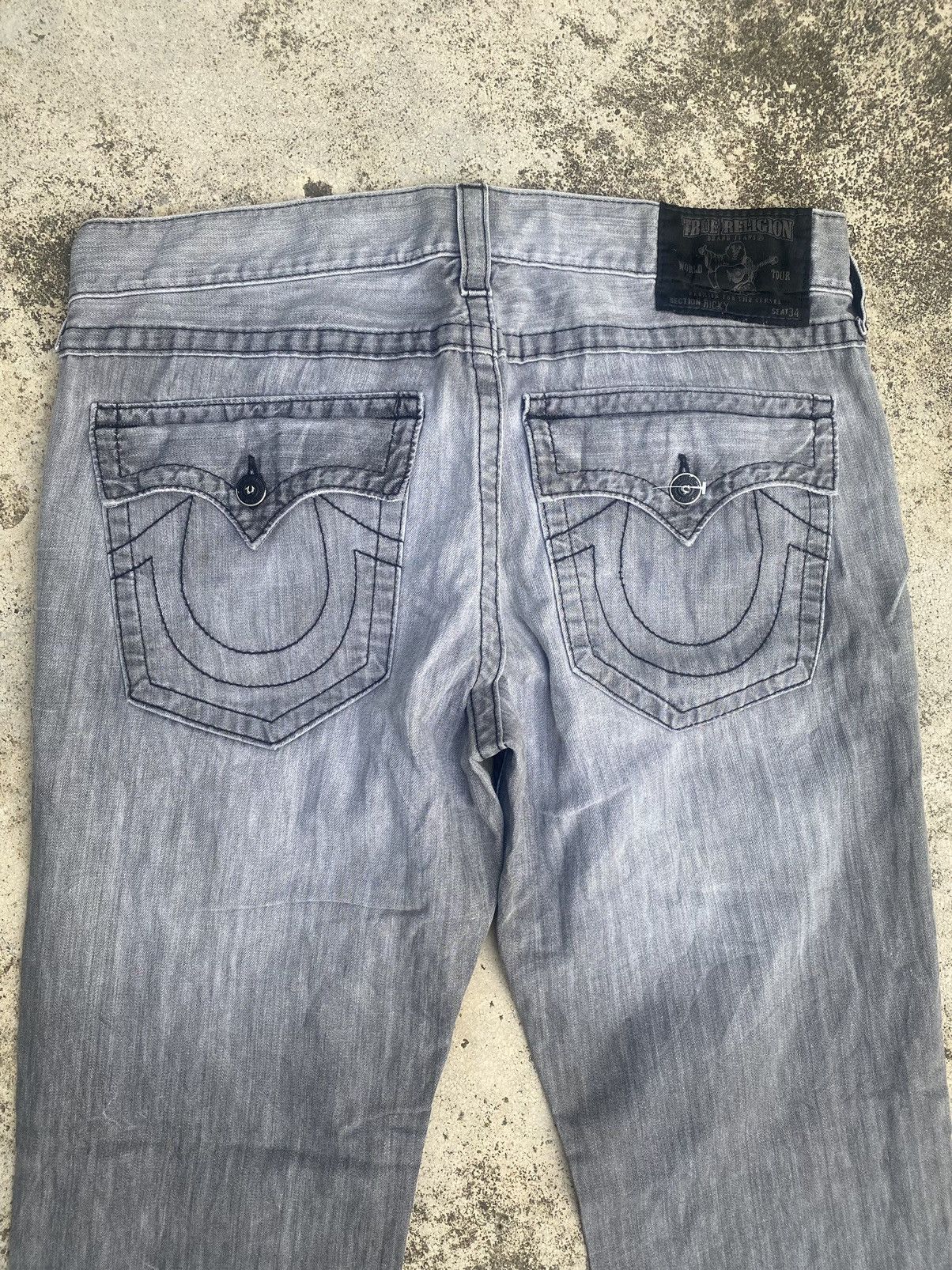 If Six Was Nine × Japanese Brand × True Religion True Religion Fade Loose Straightcut Black Label Edition Size US 39 - 19 Thumbnail