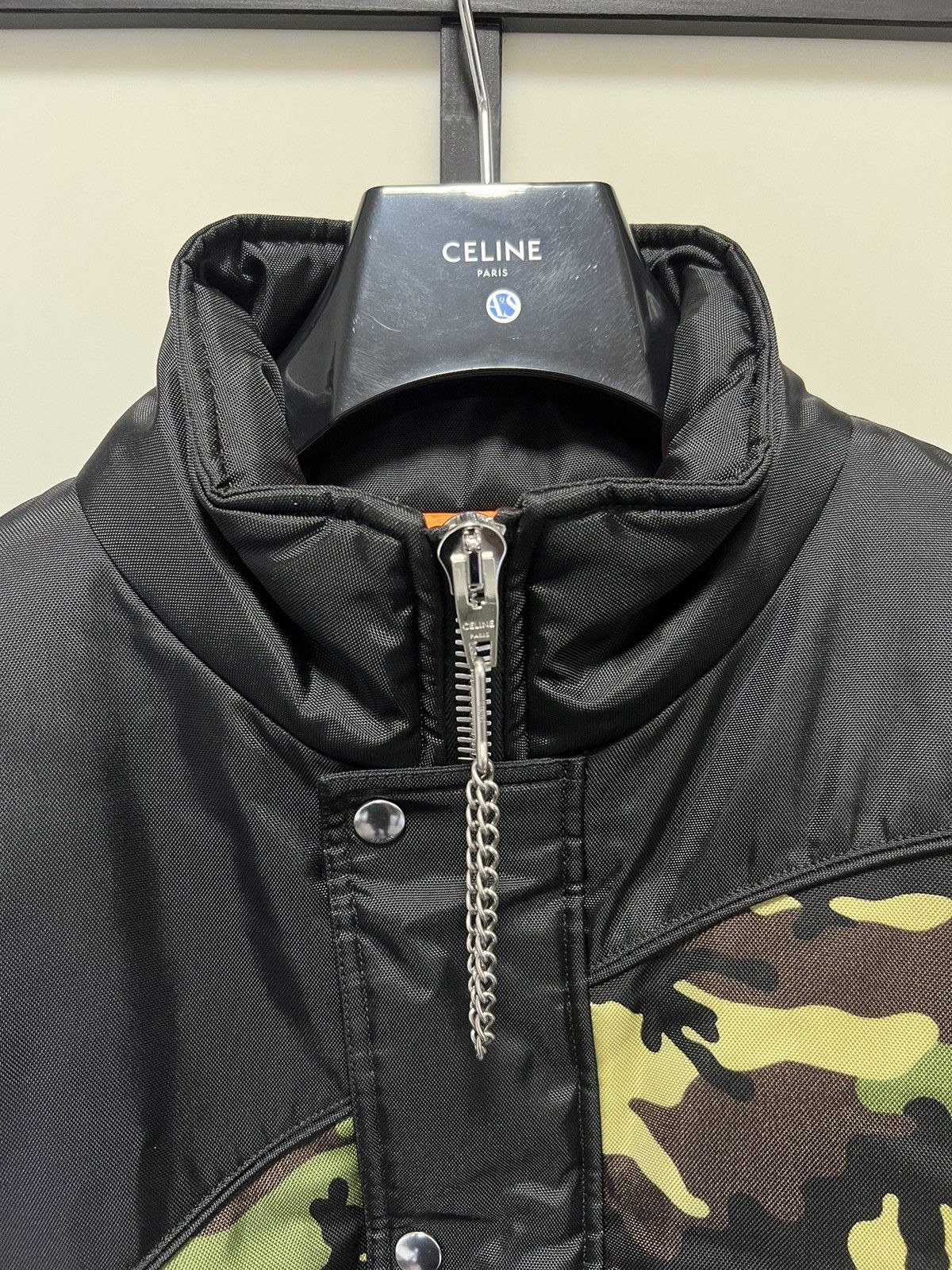 Celine × Hedi Slimane RARE - FW21 Damier Camo Technical Bomber Jacket 52 Size US L / EU 52-54 / 3 - 3 Thumbnail