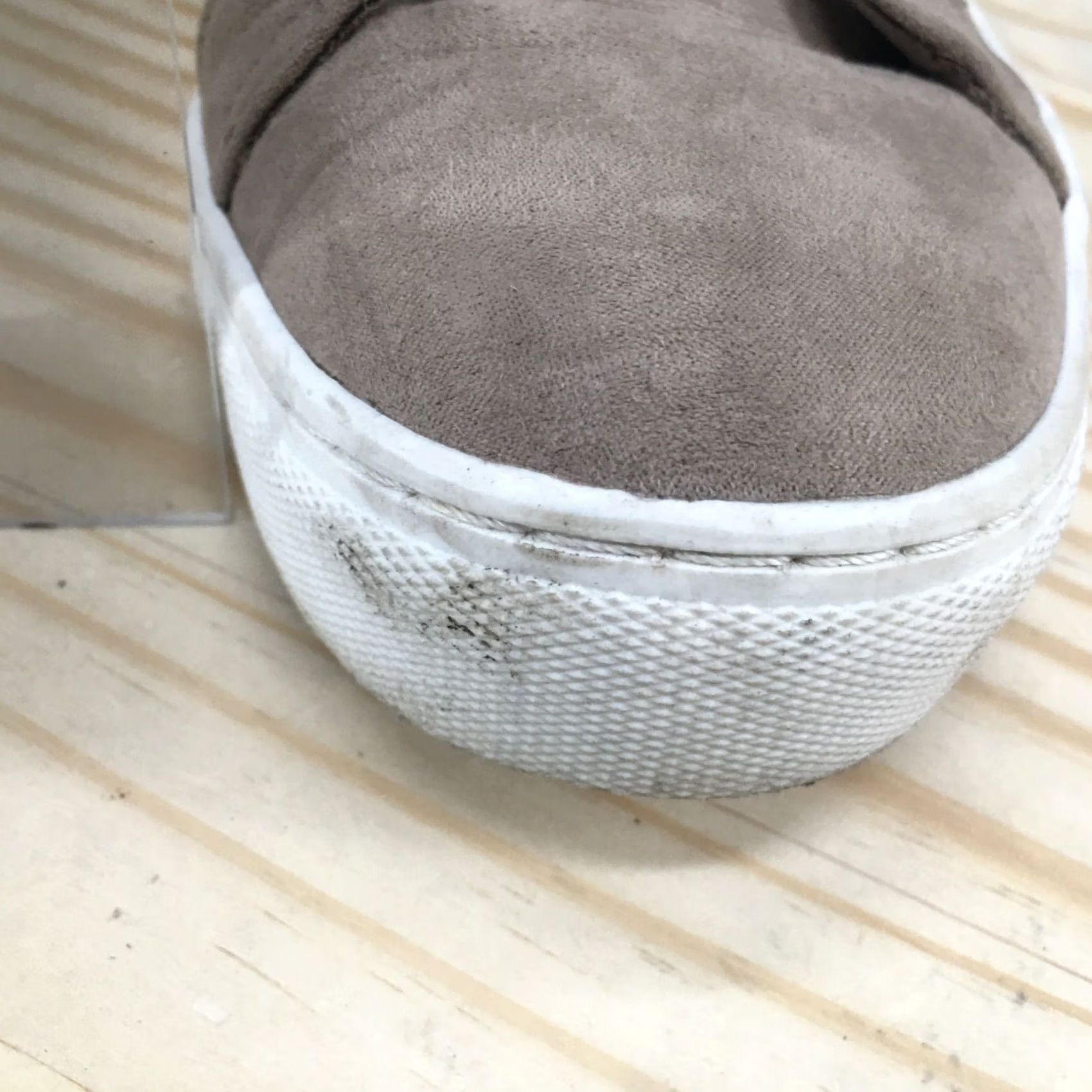 Vintage Universal Thread Boots Womens 8.5 Faux-Fur Trim Ankle Winter Beige Faux Suede Size US 9 / IT 39 - 5 Thumbnail
