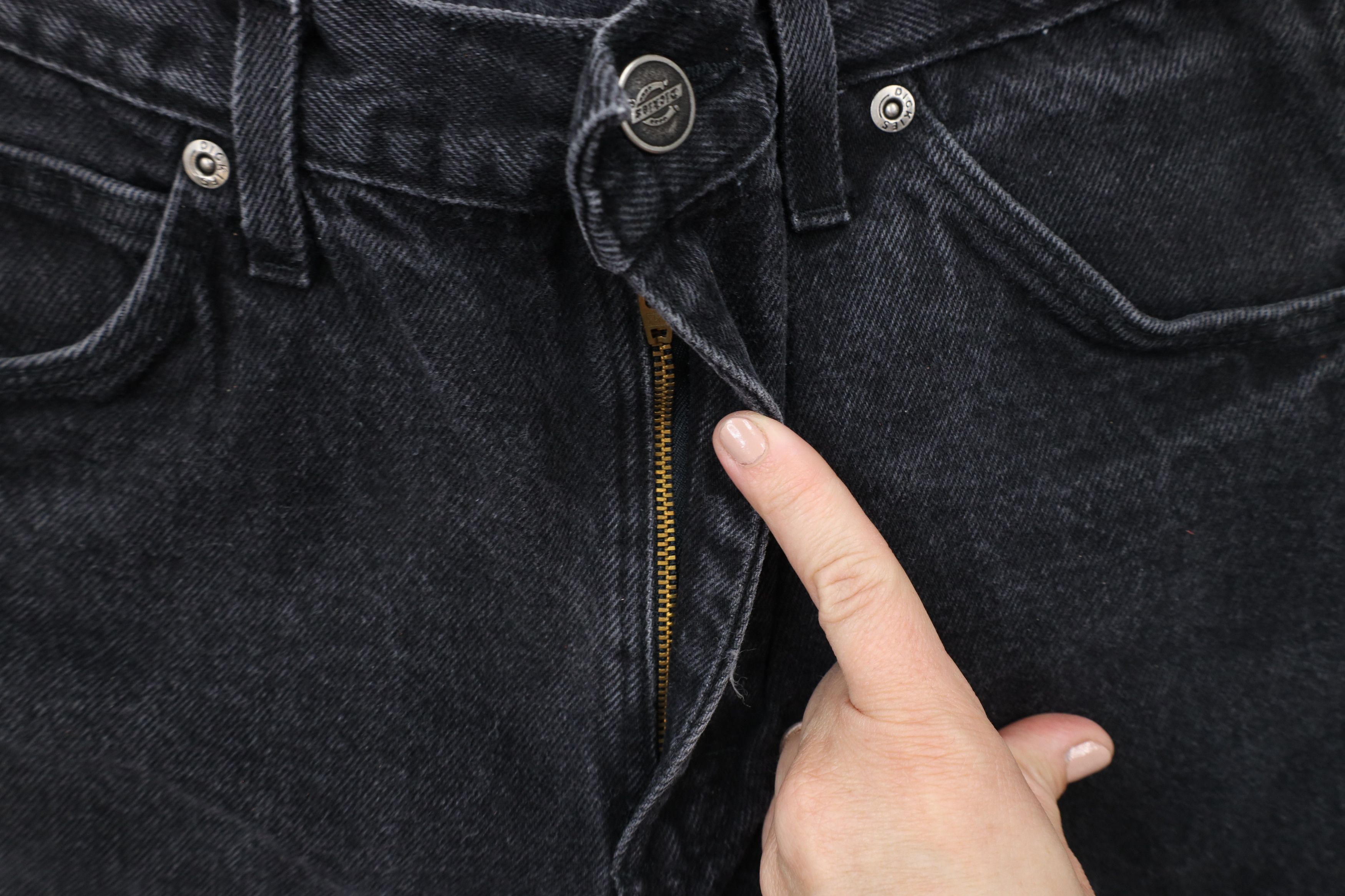 Dickies × Vintage Vintage 90s Dickies Spell Out Straight Leg Denim Jeans Black Size US 30 / EU 46 - 5 Thumbnail
