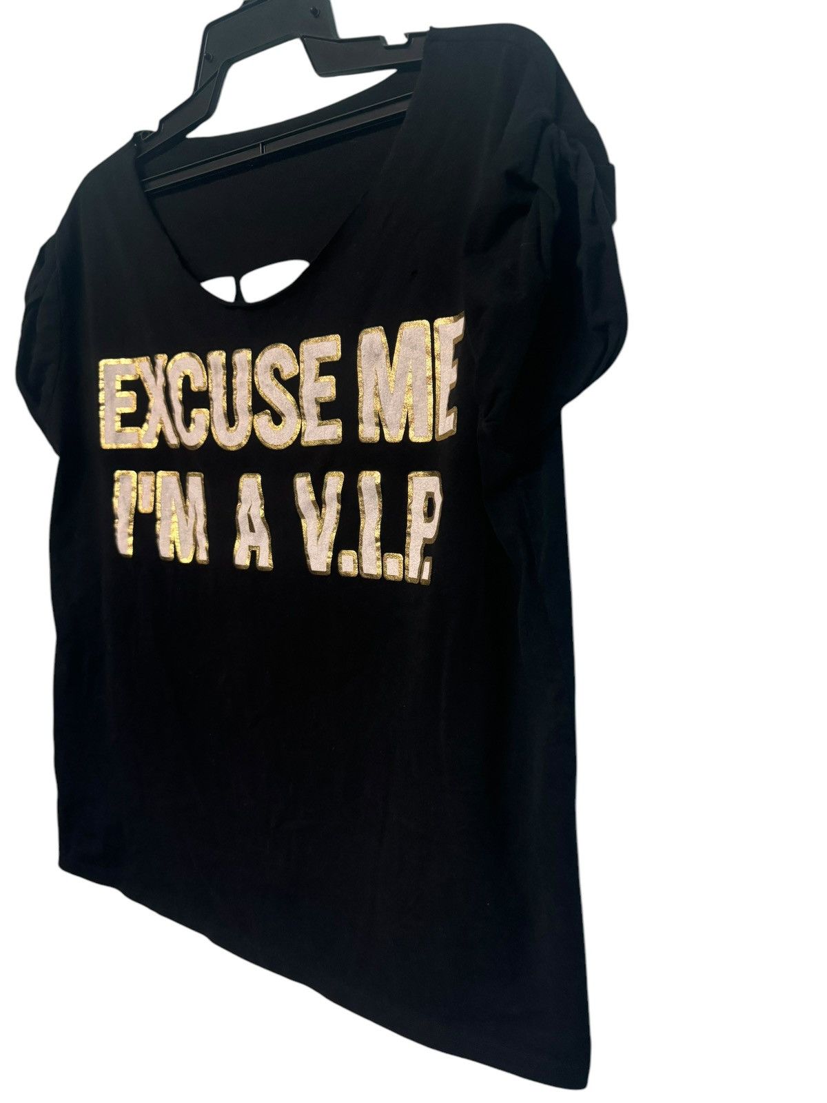 Japanese Brand 💥RARE PUNK DESIGN TRIANGLE CUT EXCUSE ME I’M A VIP SHIRT Size M / US 6-8 / IT 42-44 - 2 Thumbnail