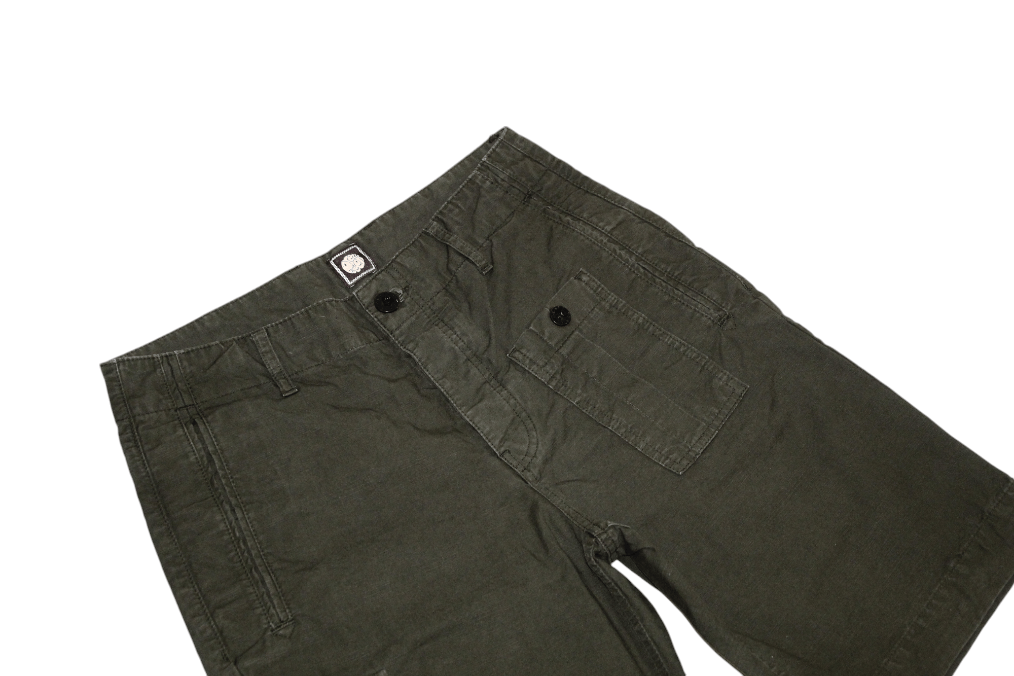 Pretty Green Pretty Green Utility Military Canvas Cargo Work Shorts Size US 29 - 3 Thumbnail