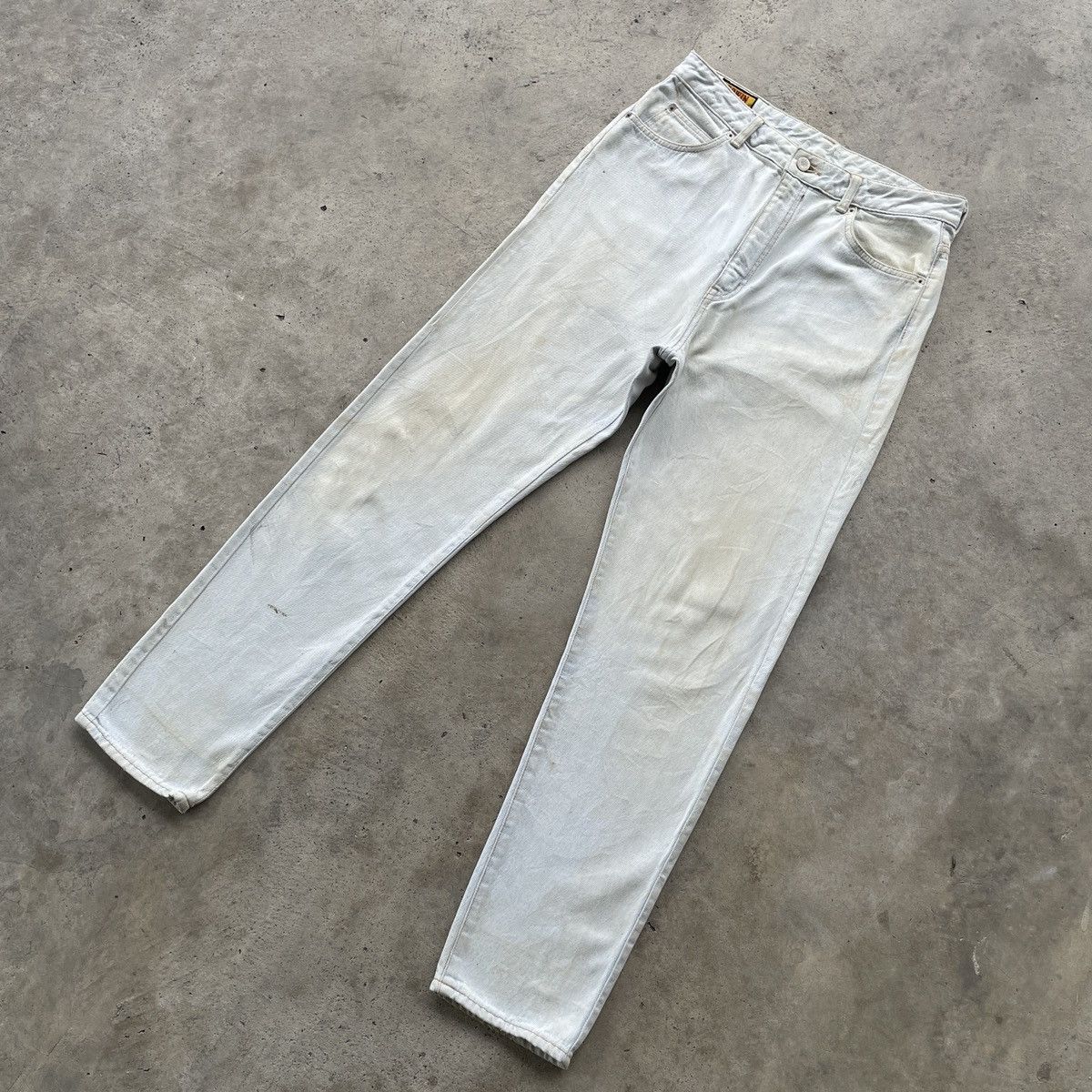 Japanese Brand W31x30💥 Vintage Edwin Light Wash Dirty Jeans Denim Pants Size US 31 - 2 Thumbnail