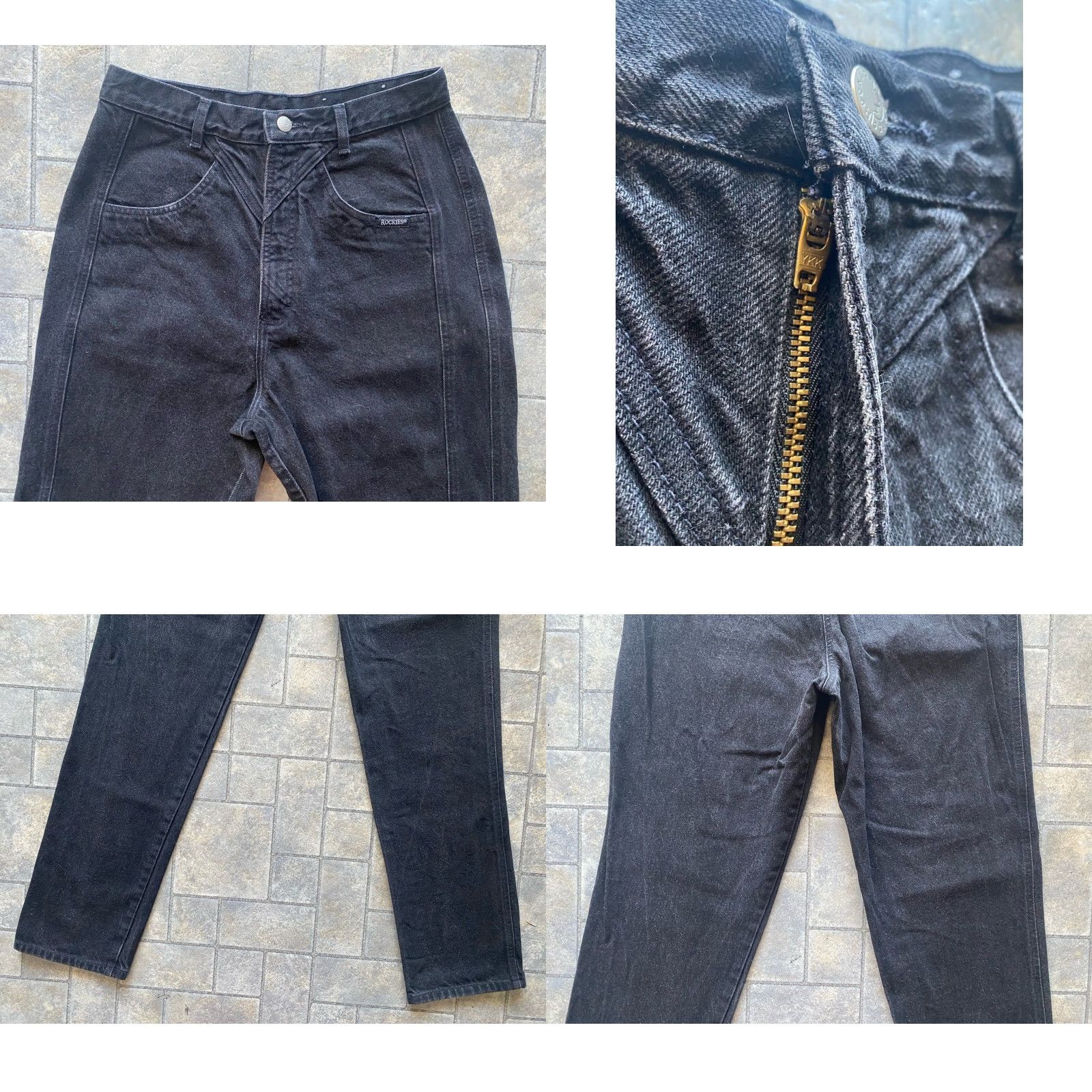 Vintage VINTAGE Rockies Jeans Women Black 11/12 Inseam 36 USA Made Pants United States Women 36 in Jeans Style: Pants Size 11/12 Black Size 32" / US 10 / IT 46 - 8 Thumbnail