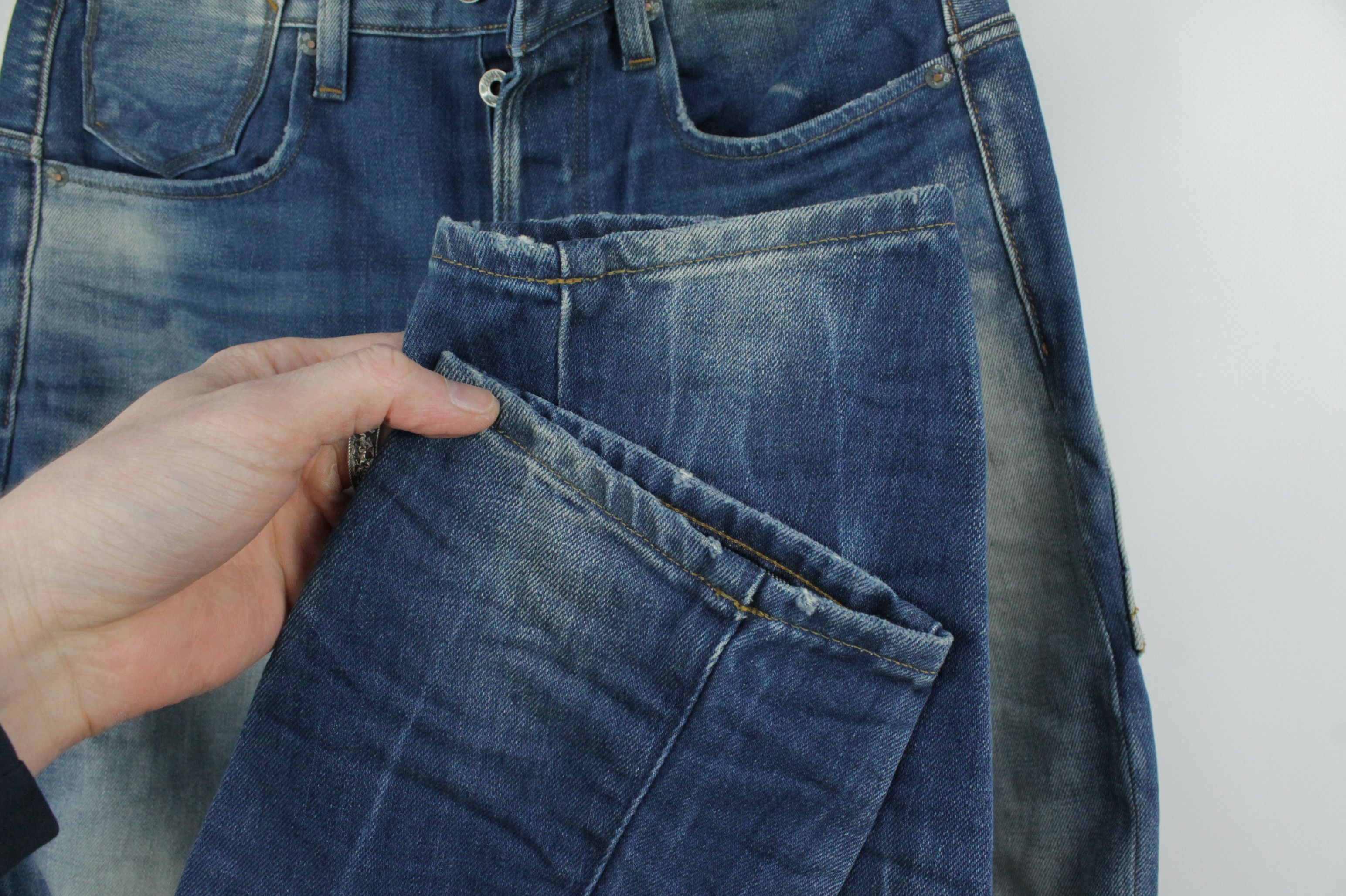 G-Star G-Star Raw A Crotch Tapered Blue Denim Jeans Men's Size US 29 - 4 Thumbnail