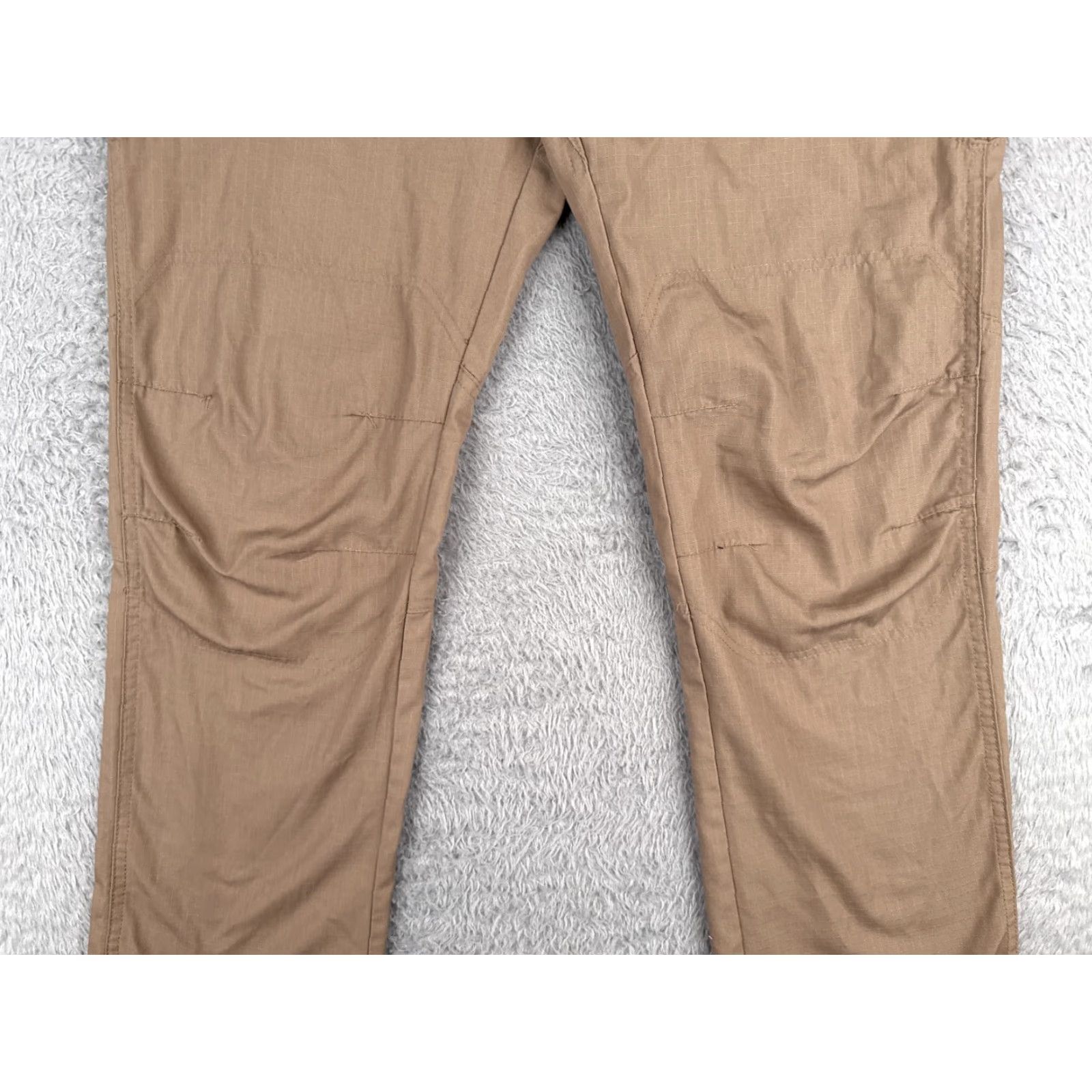 Vintage United Uniform Tactical Pants Men 36 Beige Cargo Gusseted Knee Rip-Stop Fabric Polyester Bend Size US 36 / EU 52 - 3 Thumbnail