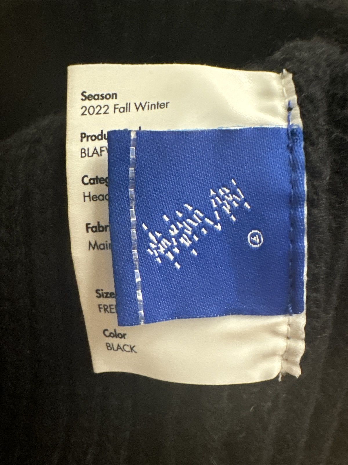 Ader Error Black and blue ADER error beanie Size ONE SIZE - 3 Thumbnail