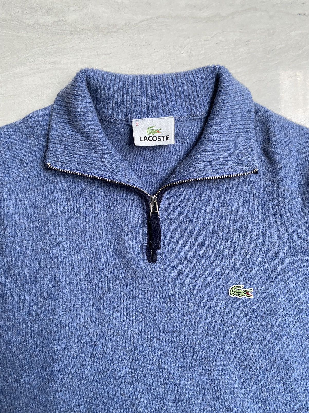 Lacoste LACOSTE Blue Knit Sweaters Size US XS / EU 42 / 0 - 9 Thumbnail