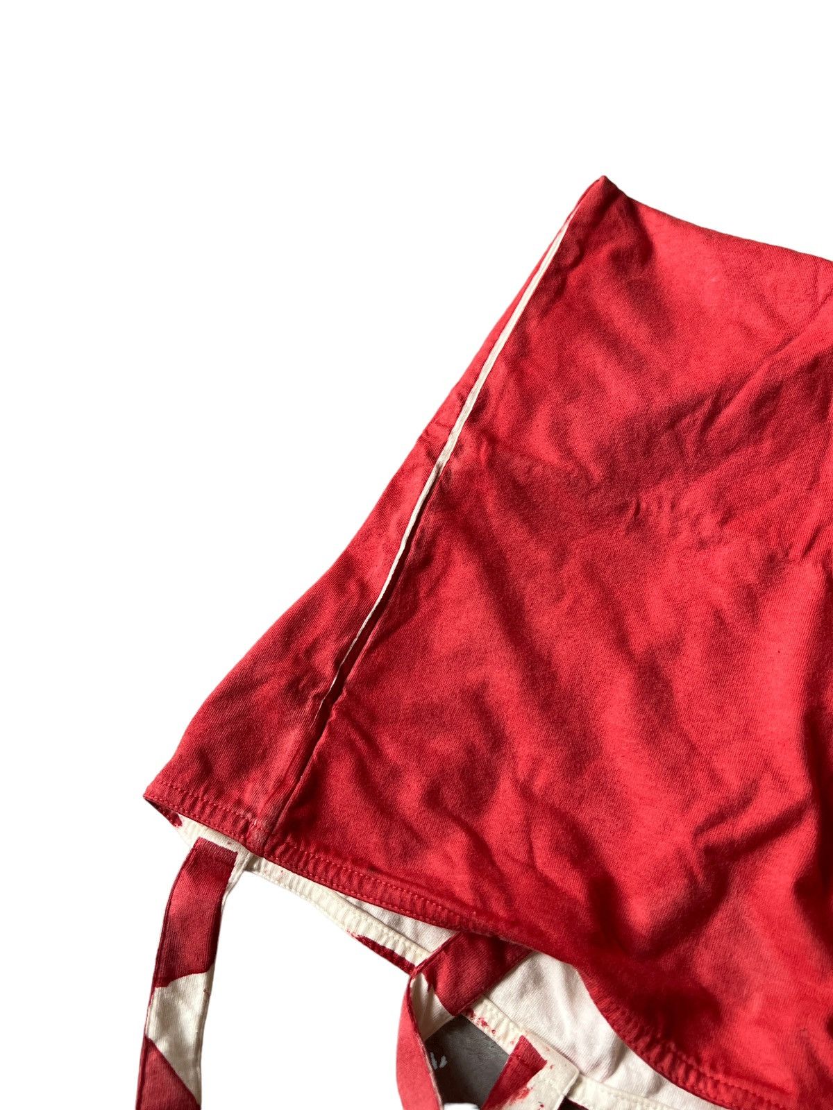 Prada Prada Chic White Red Fabric Tote Bag Size ONE SIZE - 6 Thumbnail