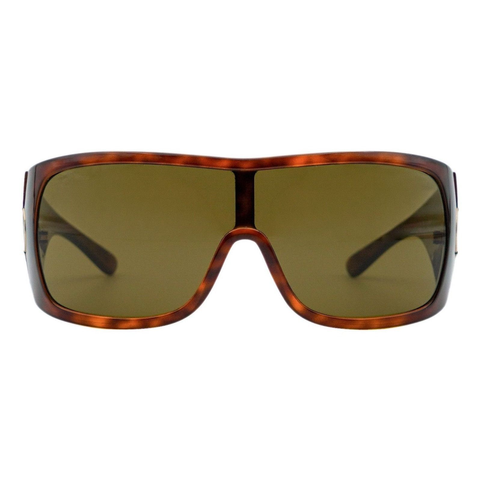 Prada Prada SPR 04H Brown Tortoiseshell Shield Logo Sunglasses Size ONE SIZE - 2 Thumbnail