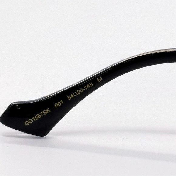 Gucci NEW GUCCI GG1557SK 001 SUNGLASSES SQUARE BLACK GREY GUCCI WO Size ONE SIZE - 12 Thumbnail
