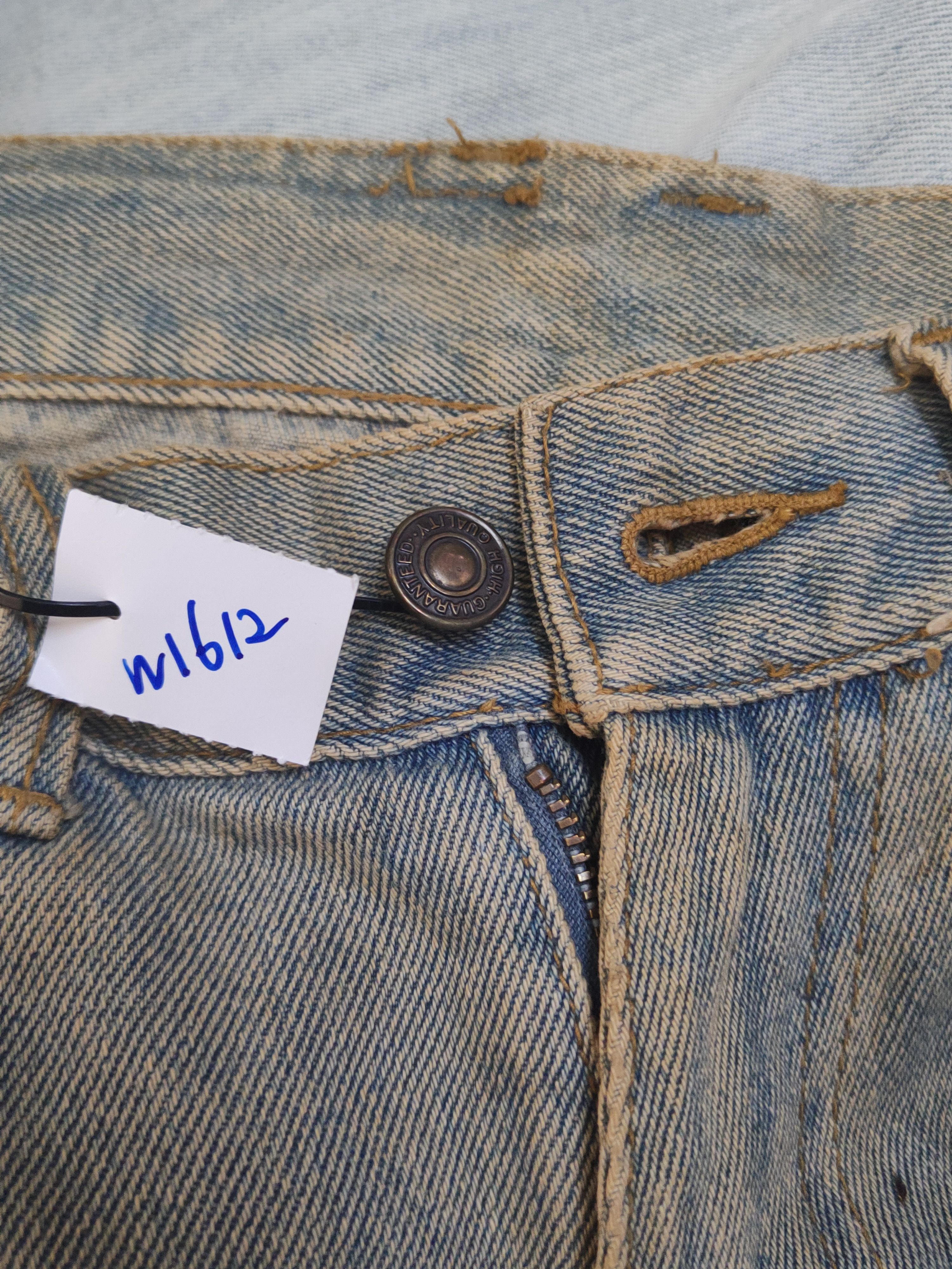 Japanese Brand K.S.B.B Light Blue Faded Distressed Ripped Jeans #W1612 Size US 30 / EU 46 - 18 Thumbnail