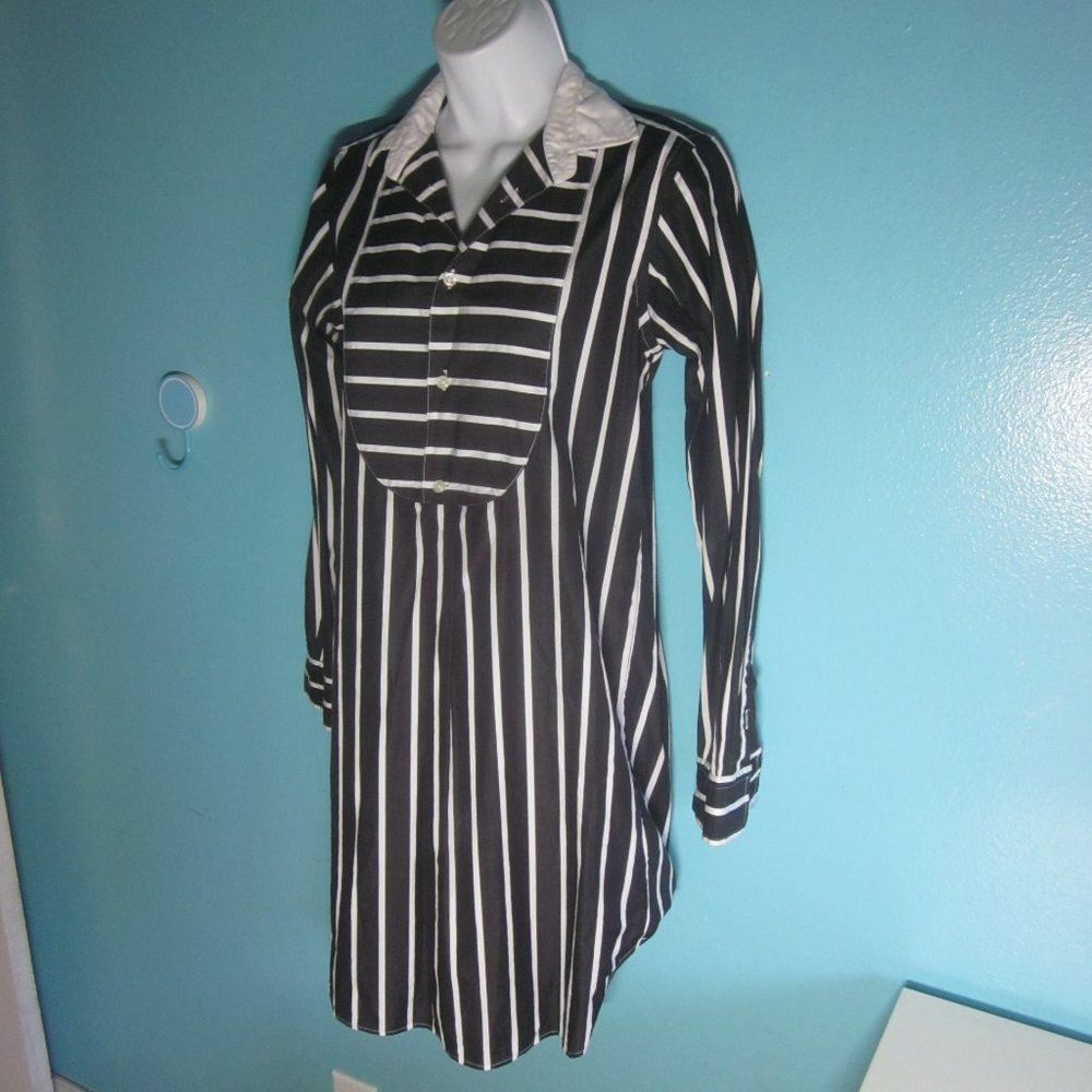 Ralph Lauren Polo Ralph Lauren Womens Cotton Dress Black Stripe Size 2 Size XS / US 0-2 / IT 36-38 - 1 Thumbnail