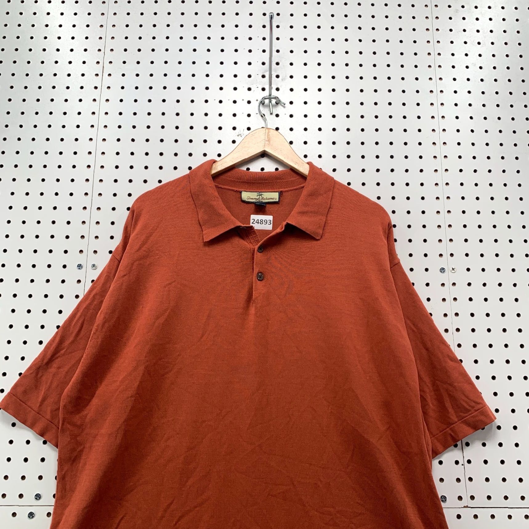 Tommy Bahama VINTAGE Tommy Bahama Polo Shirt Men Adult XL Short Sleeve Collared Silk Blend Burnt Orange 26x31 Size US XL / EU 56 / 4 - 5 Thumbnail