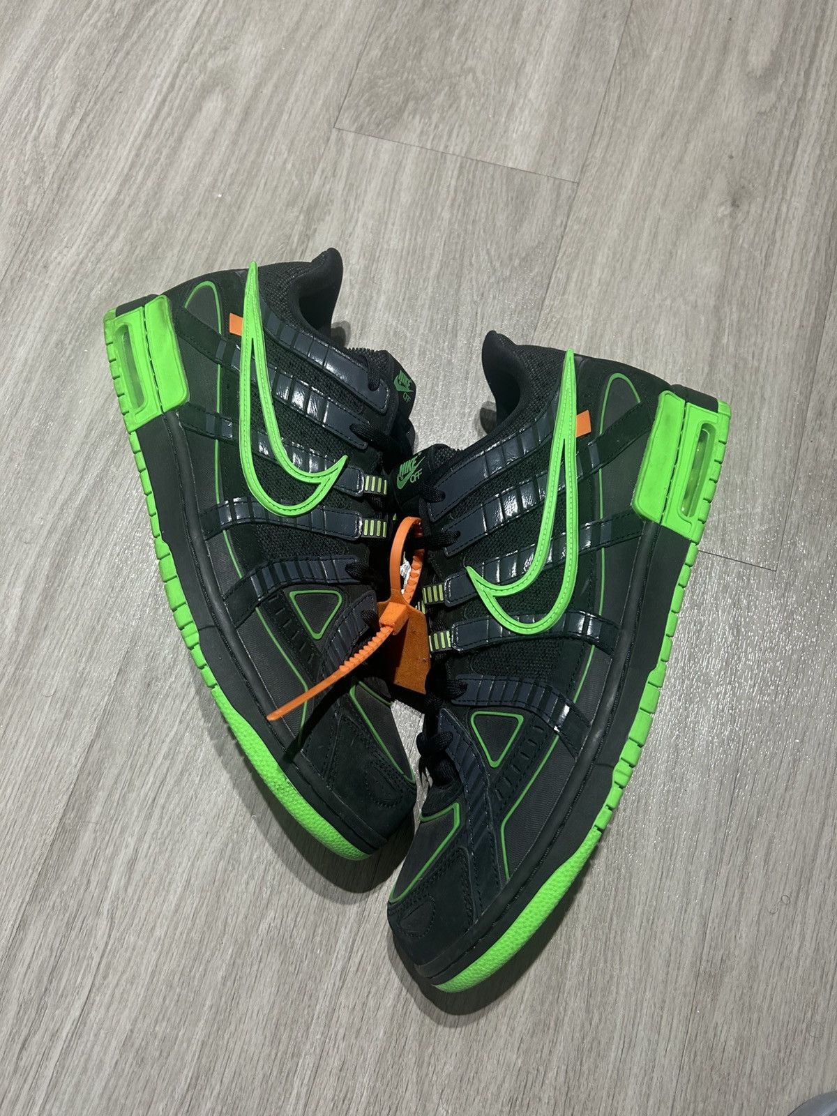 Nike × Off-White Nike off white rubber dunk low green strike lot Size US 15 / EU 48 - 1 Thumbnail