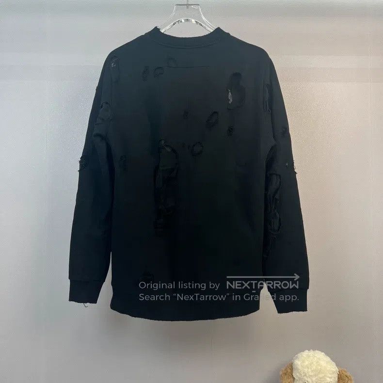 Givenchy Givenchy Black destroyed logo hoodie Size US XS / EU 42 / 0 - 2 Thumbnail