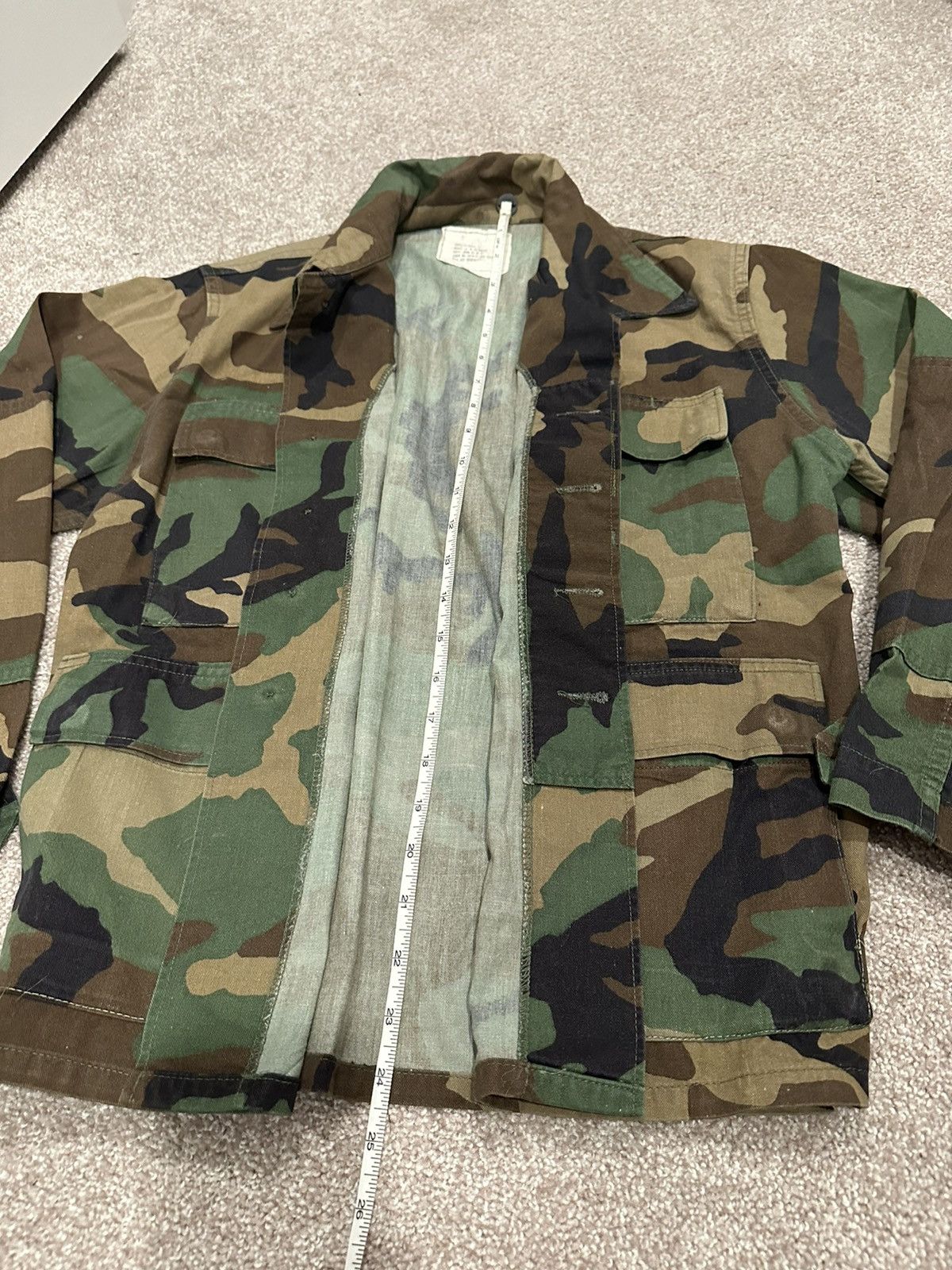 Vintage Vintage Military Camo Button Up Jacket Size US XXS / EU 40 - 8 Thumbnail