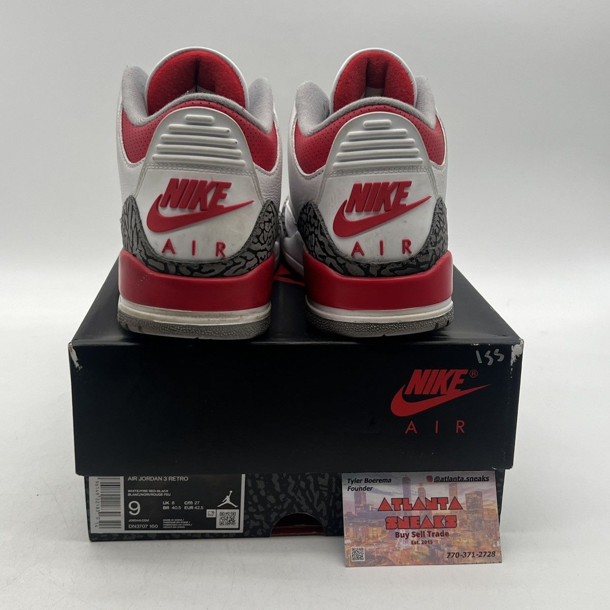 Jordan Brand Air Jordan 3 Fire Red Size US 9 / EU 42 - 3 Thumbnail