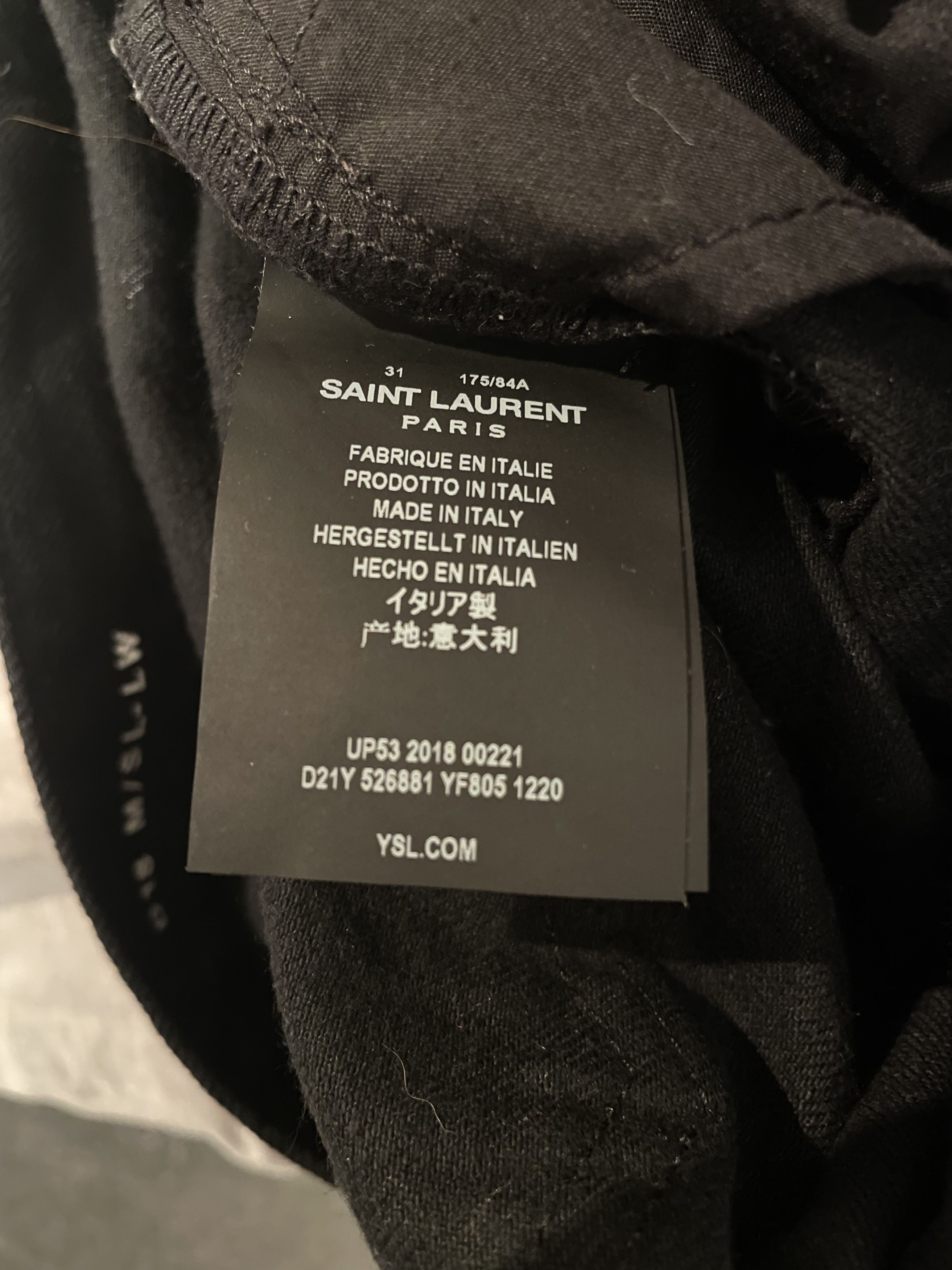 Saint Laurent Paris Saint Laurent Jeans D18 Size US 30 / EU 46 - 4 Thumbnail